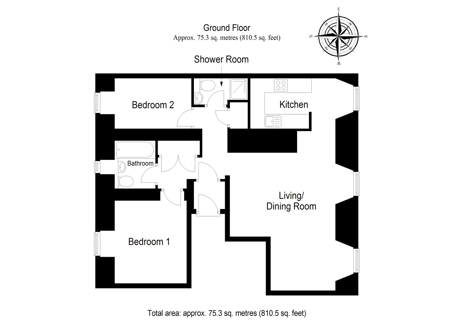 2 Bedrooms Flat for sale in Flat F, Fiscals House, South Street, Perth PH2