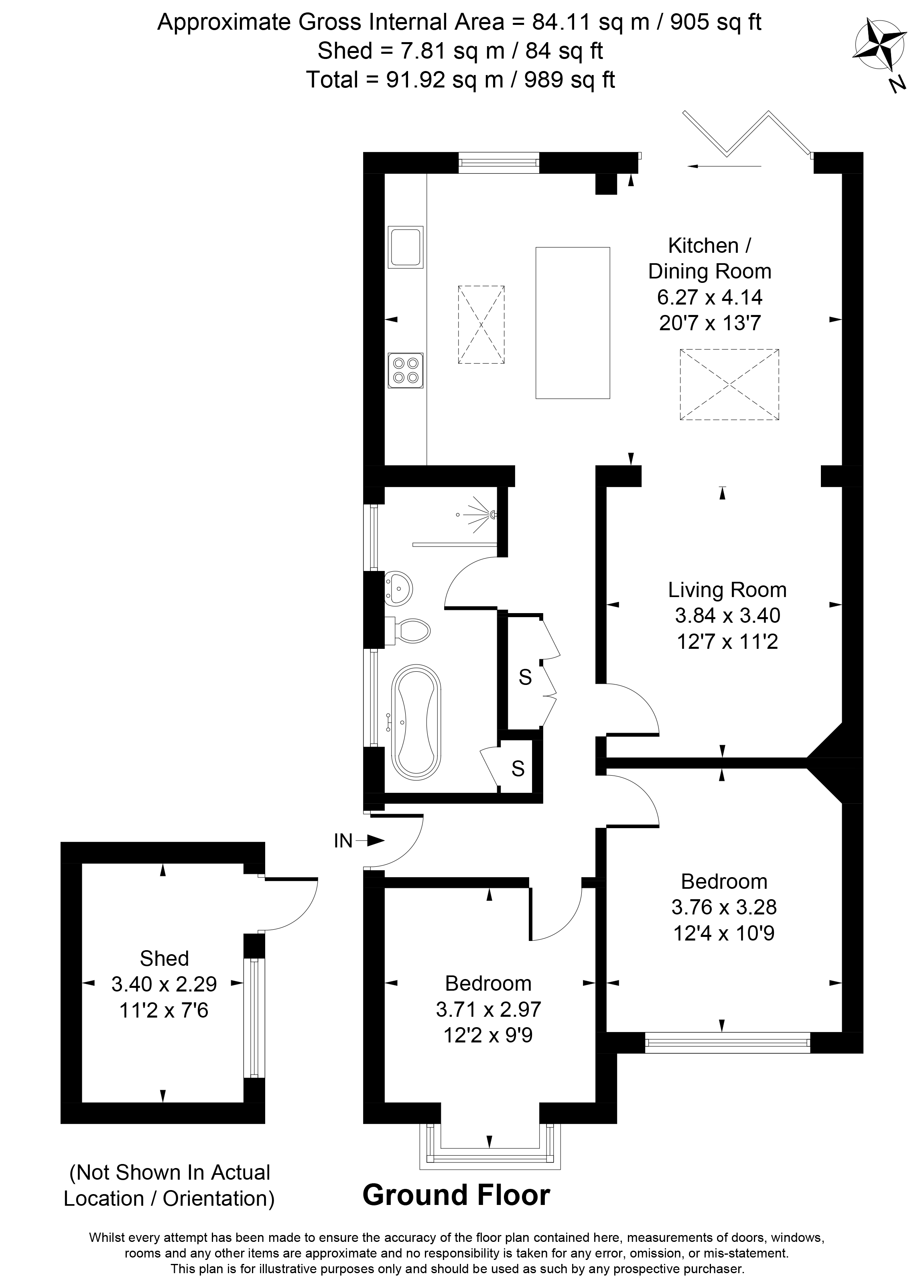 316, Feltham Hill Road, Ashford floorplan
