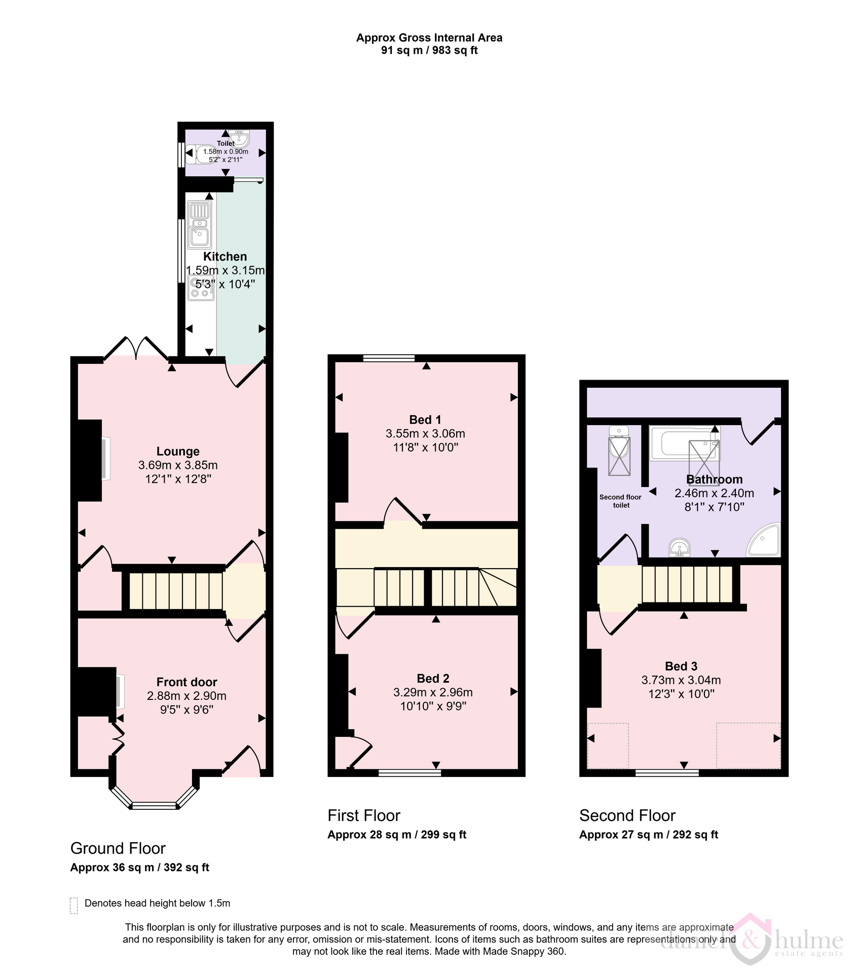 7 Portland Street, Leek floorplan