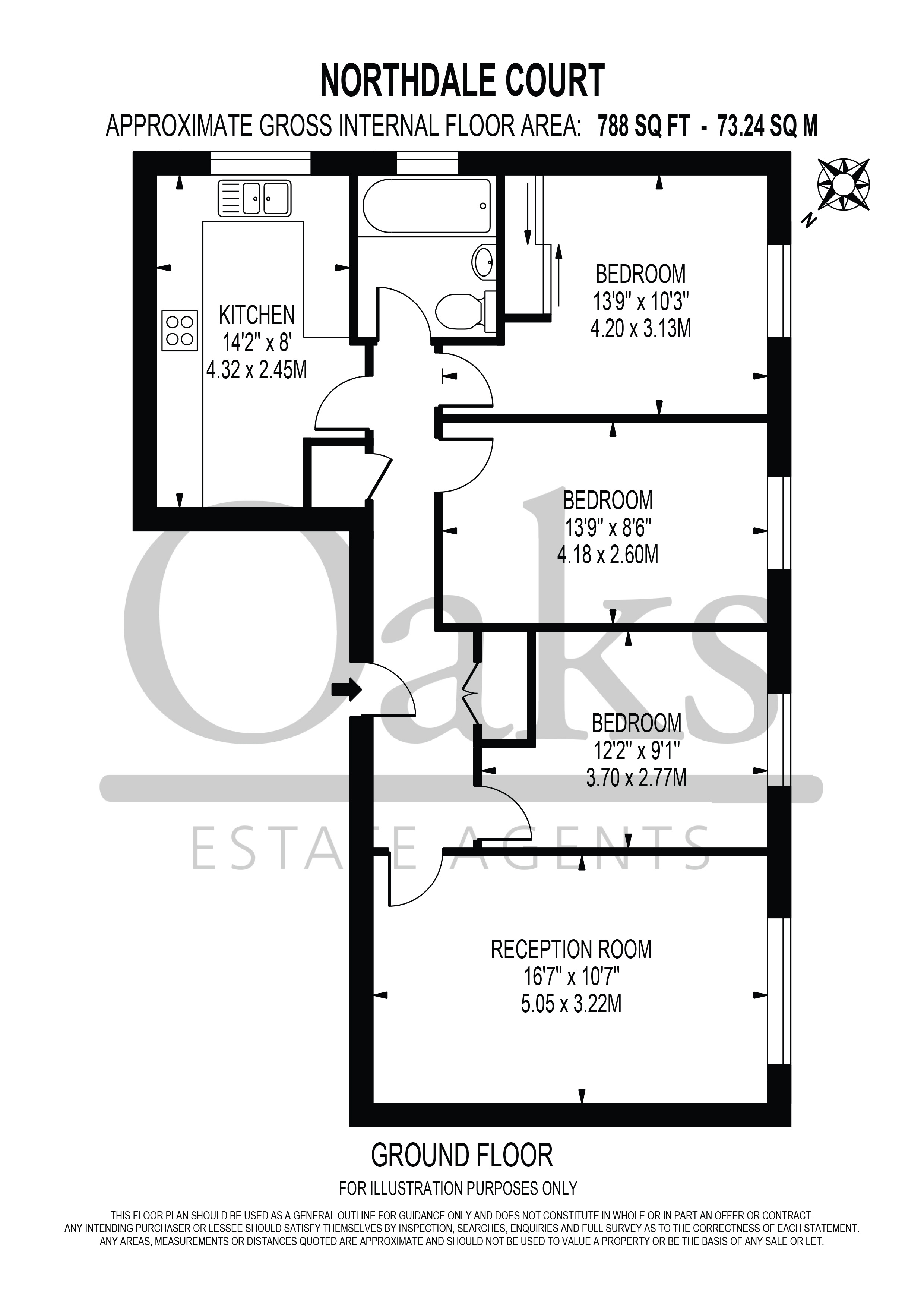 2 Northdale Court, 23, South Norwood Hill, London floorplan