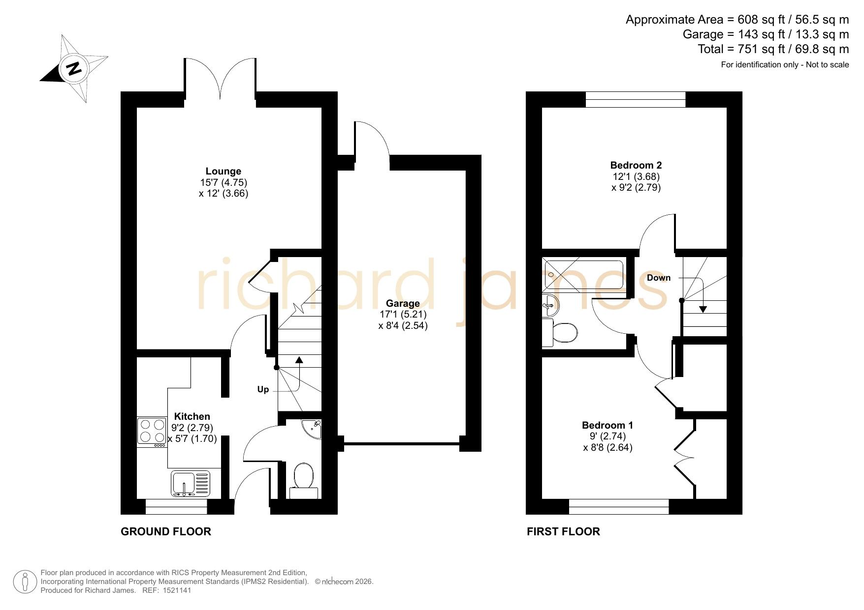 5, Gaynor Close, Swindon floorplan