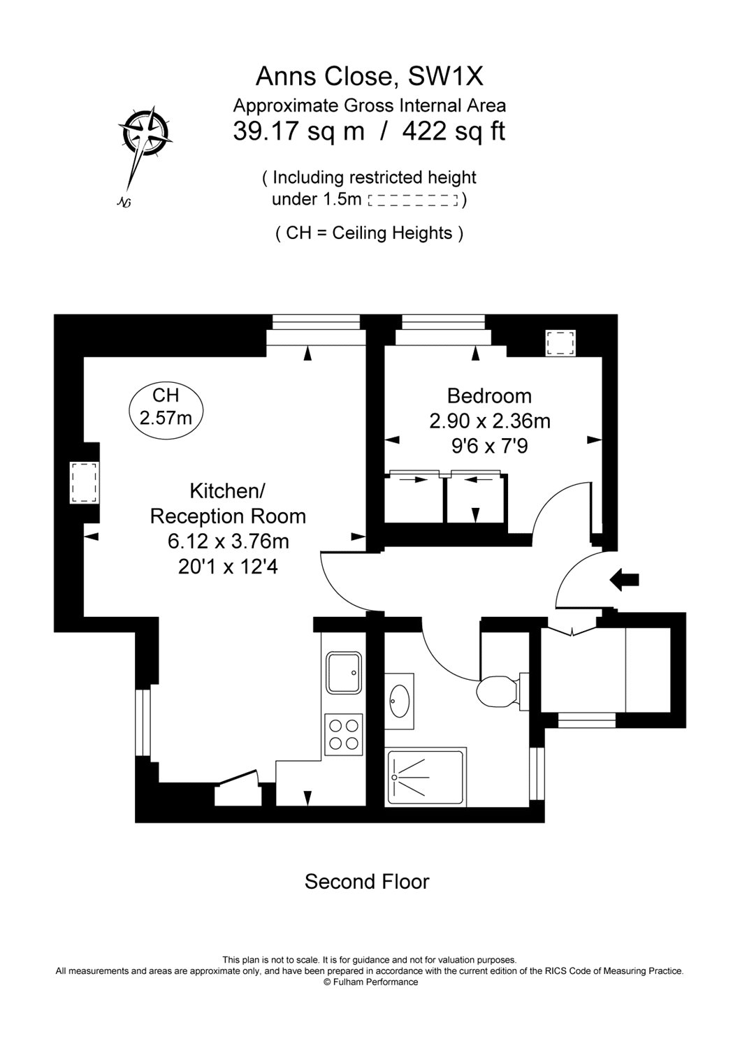 1 Bedrooms Flat to rent in Ann's Close, Knightsbridge, London SW1X