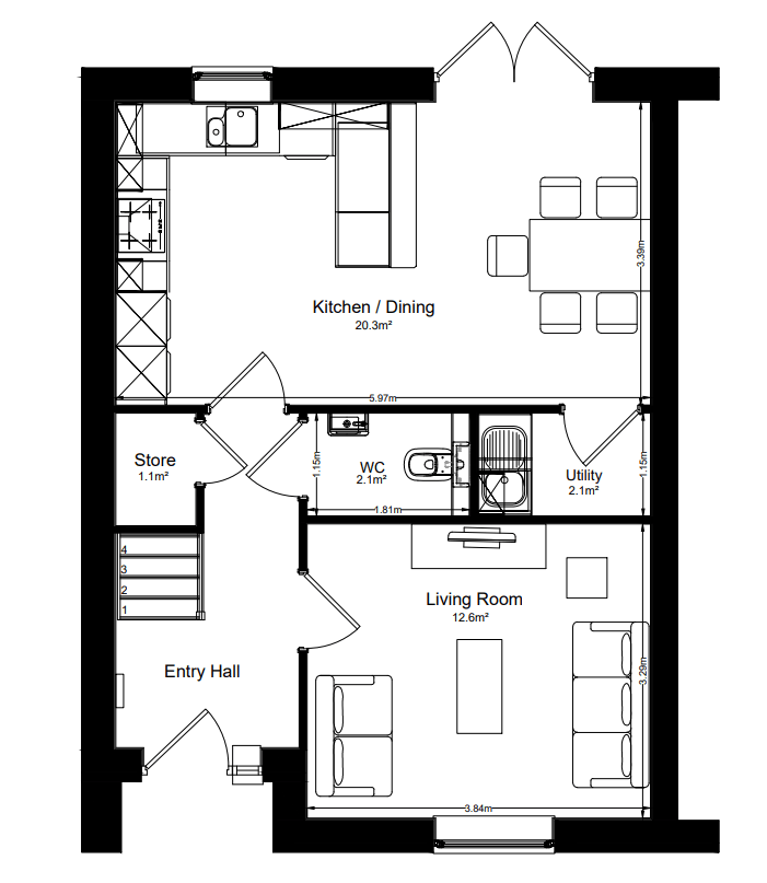Plot 25,, The Ellington, Kirkby Malzeard floorplan