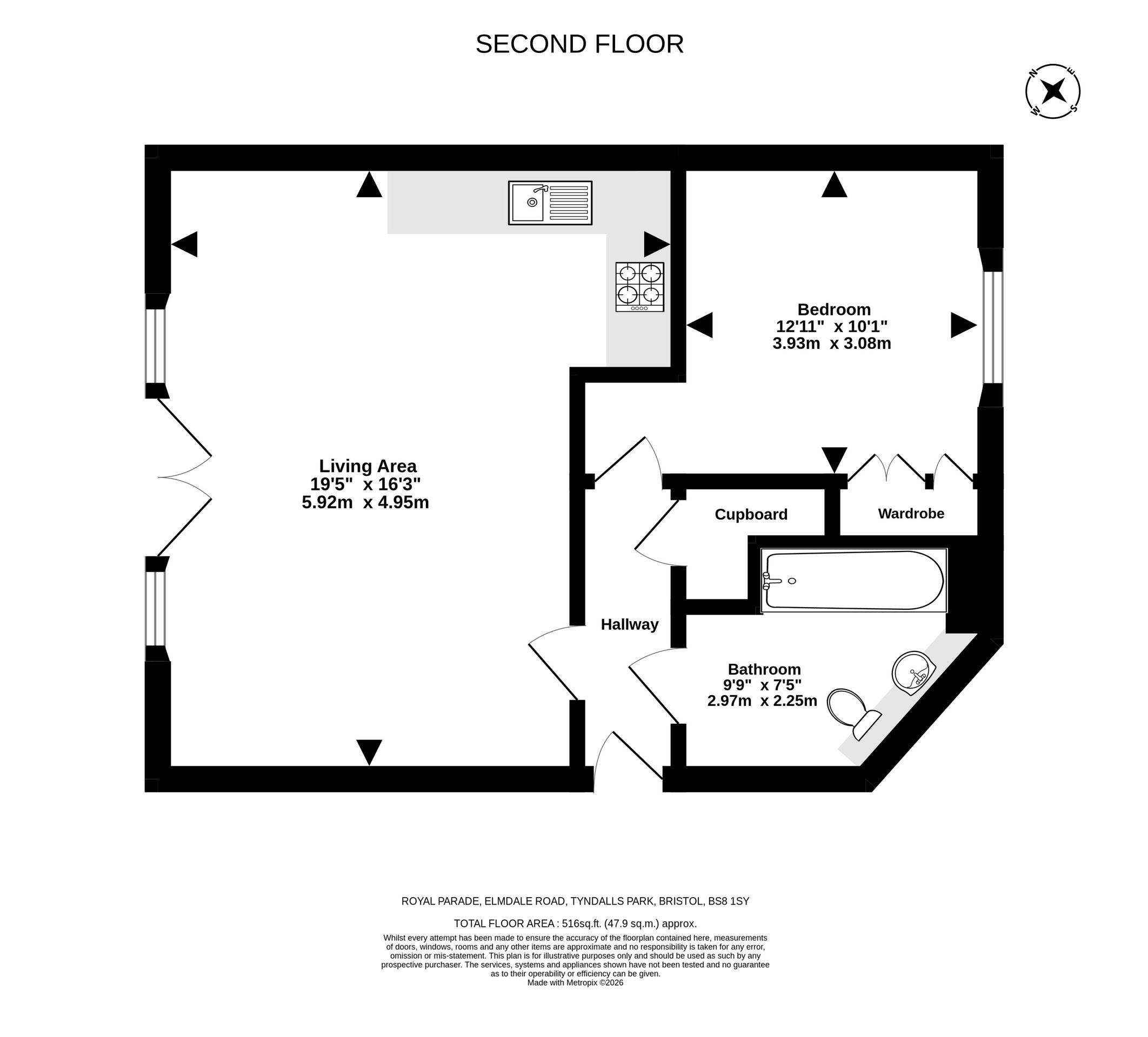 208 Royal Parade, Bristol floorplan