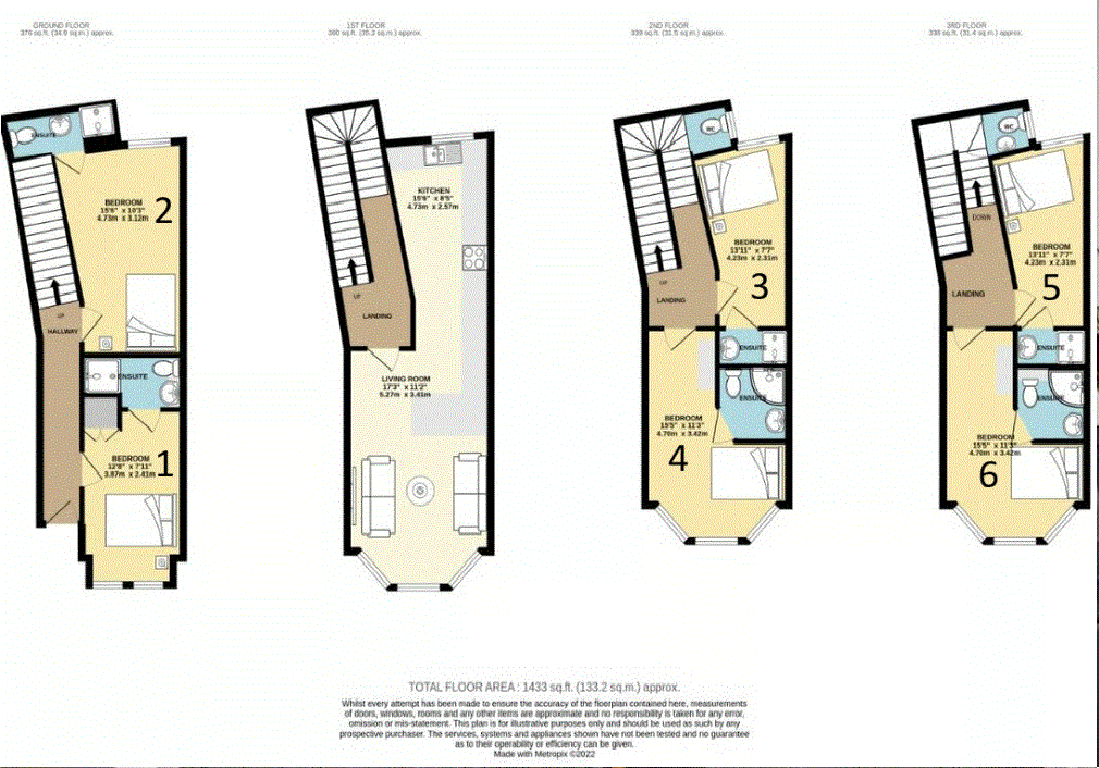 49 Old Steine, Brighton floorplan