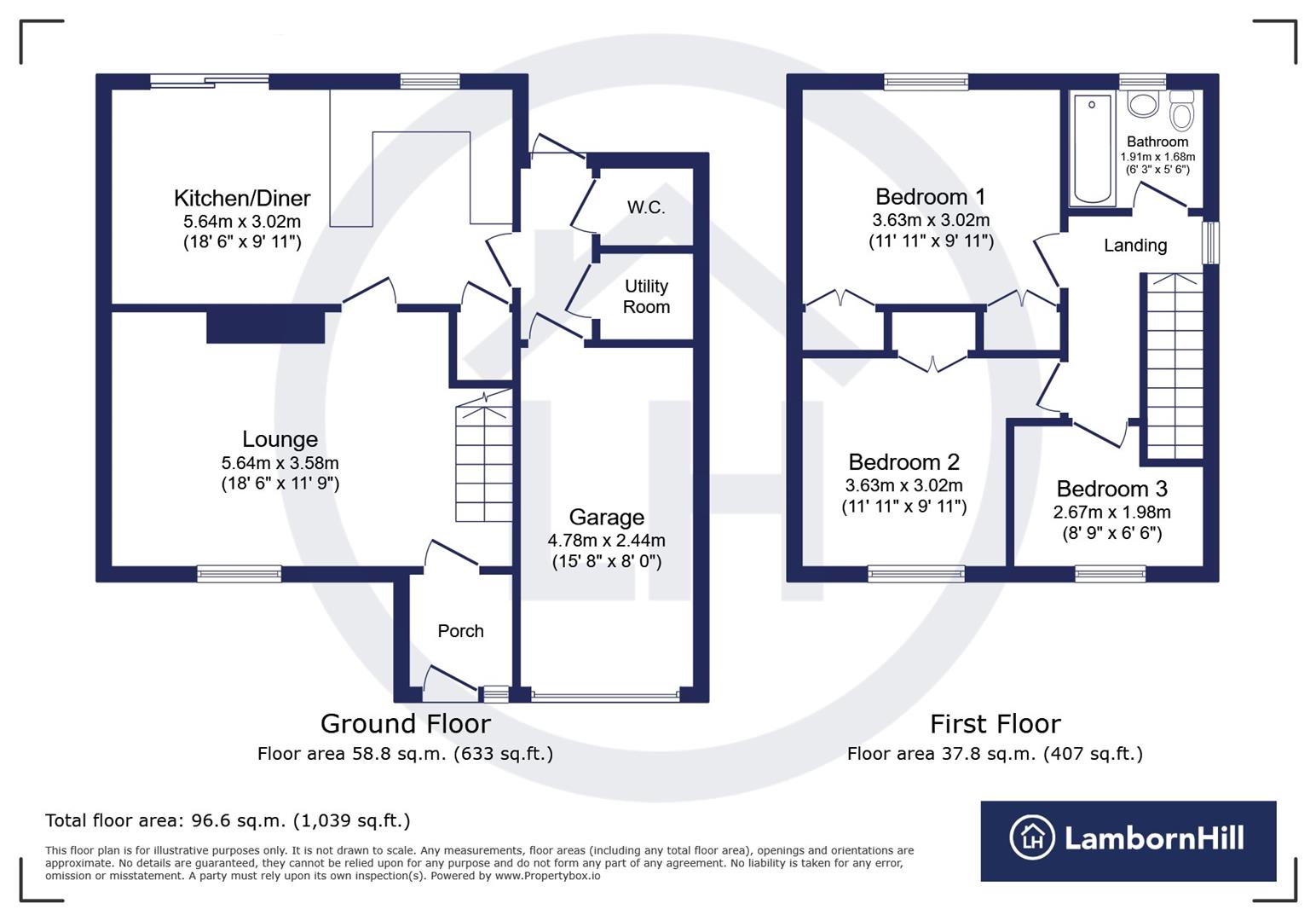 1, Beaumont Davey Close, Faversham floorplan