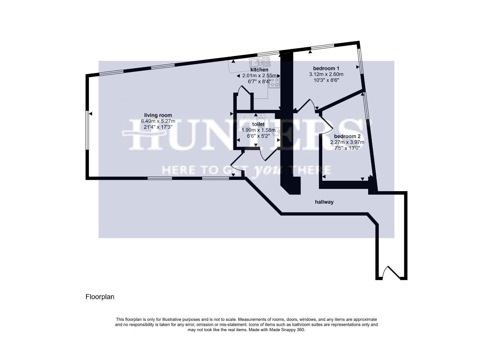 110, Cheapside Chambers (s), 43 Cheapside, Bradford floorplan