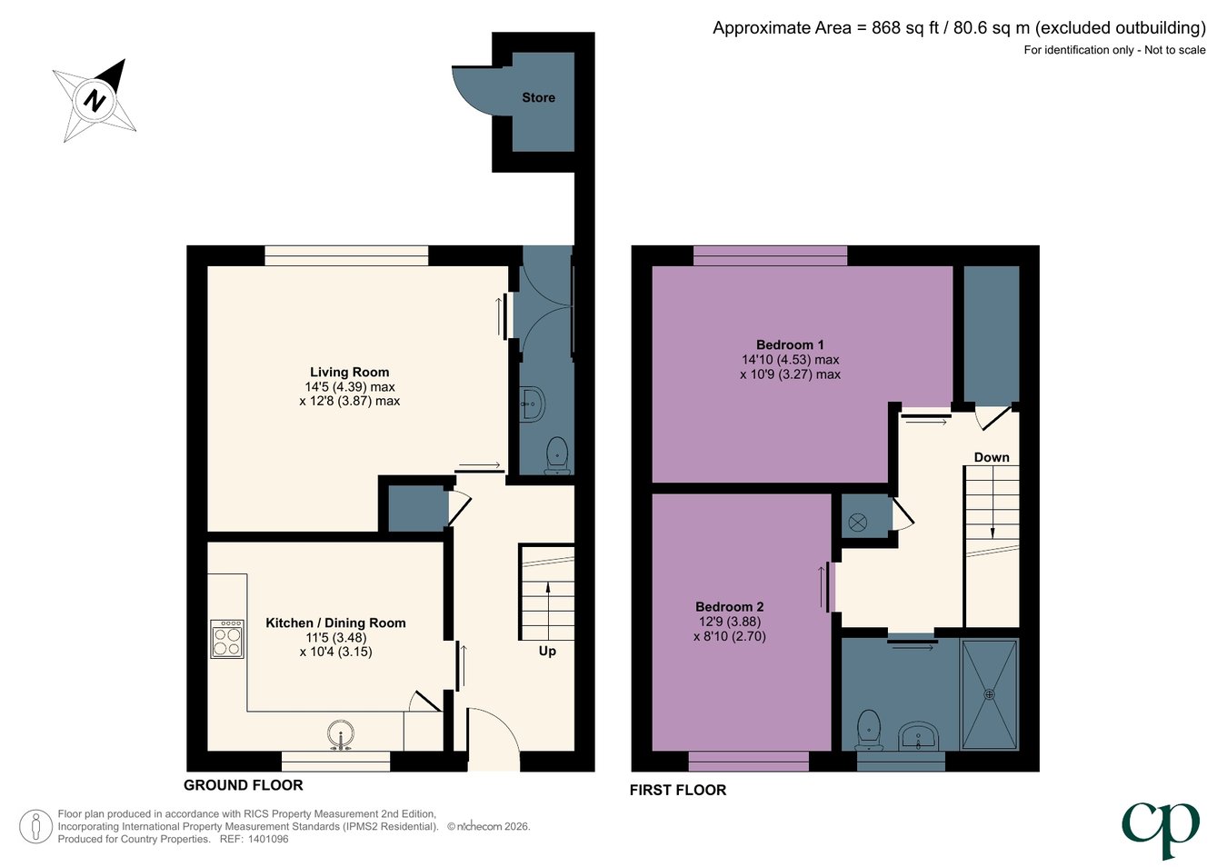 56, St Peters Close, Flitwick floorplan