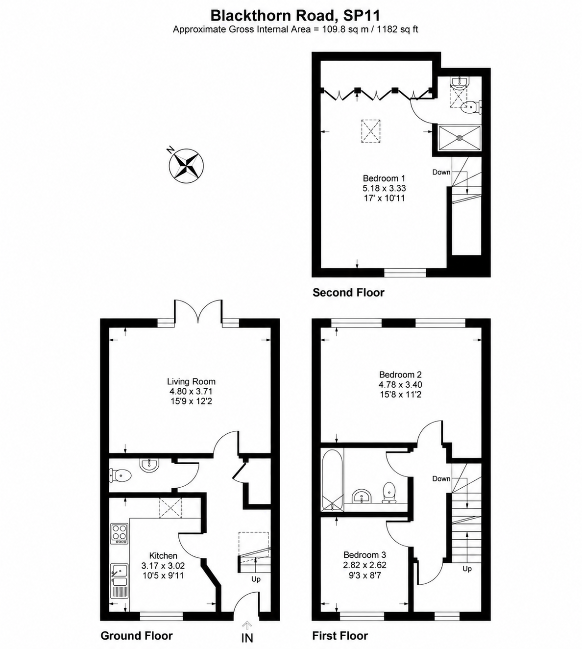 Blackthorn Road, Andover floorplan