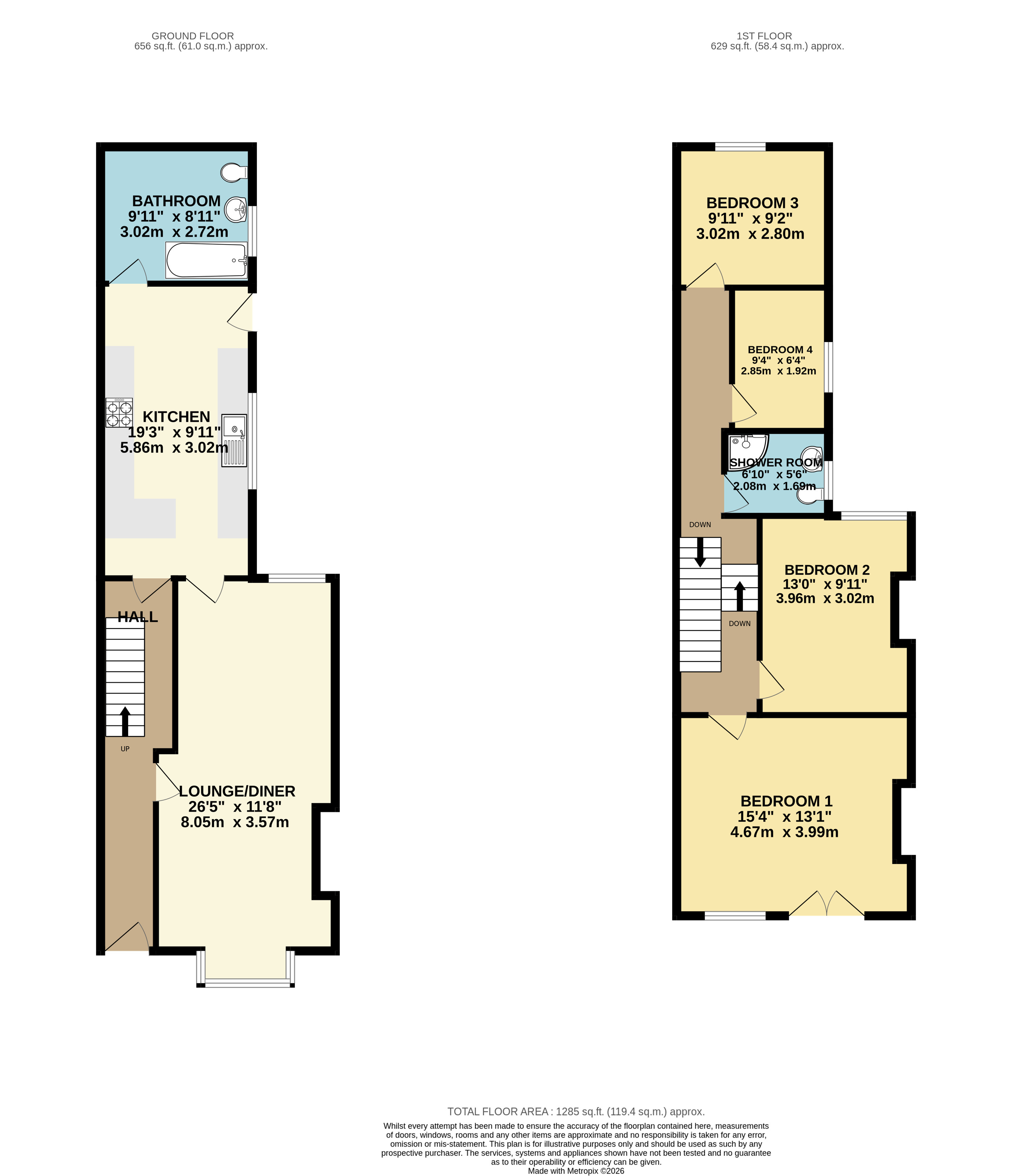 Durban Road, Grimsby floorplan