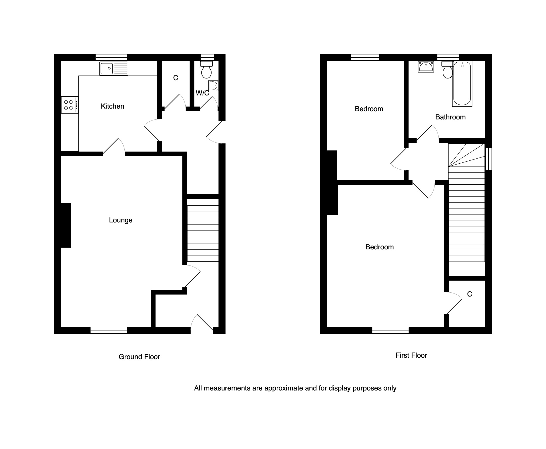 2 Bedrooms Semi-detached house for sale in Crowwood Road, Calderbank, Airdrie ML6