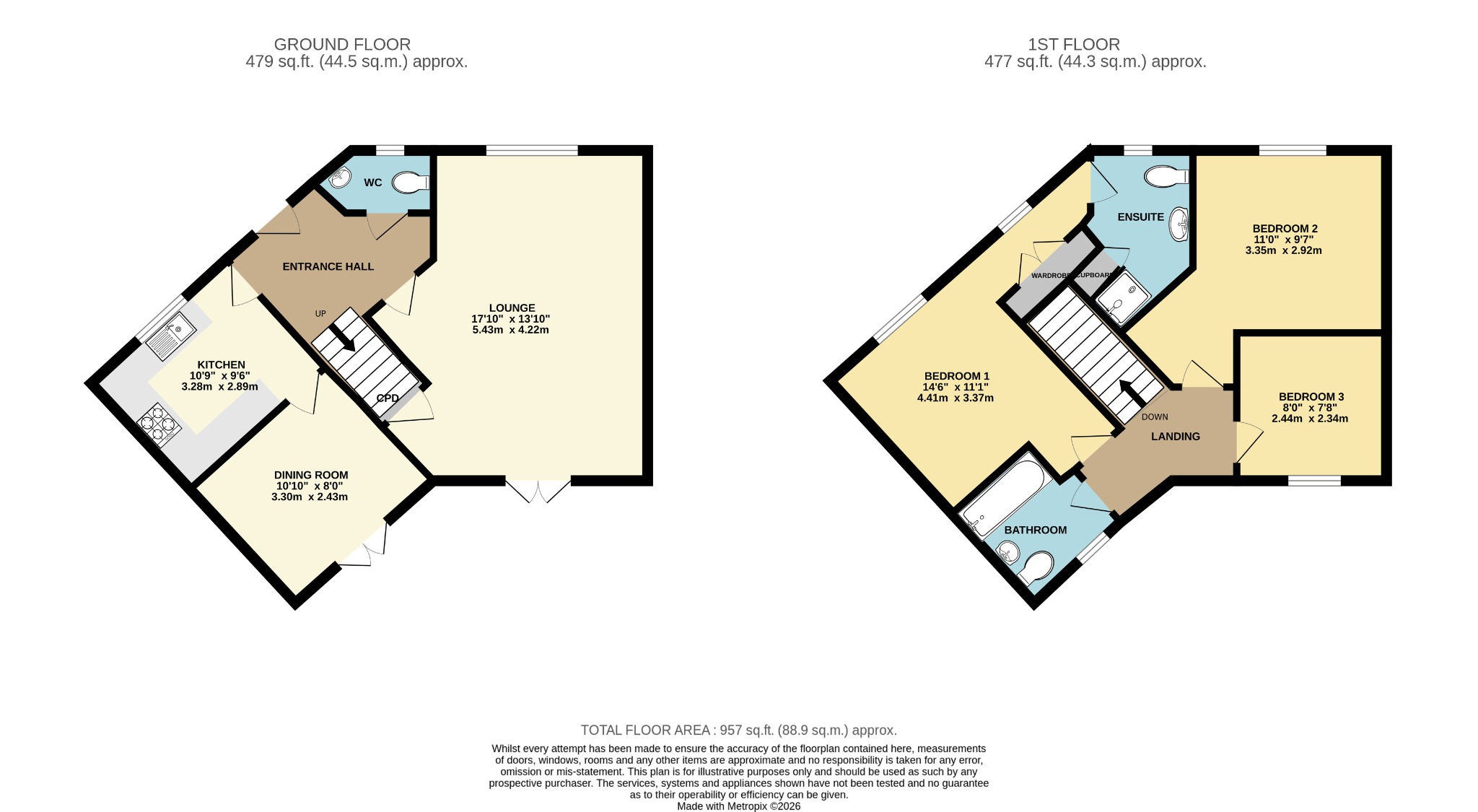 64 Gloucester Avenue, Shinfield, Berkshire floorplan