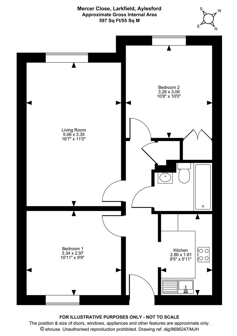 18, Mercer Close, Aylesford floorplan