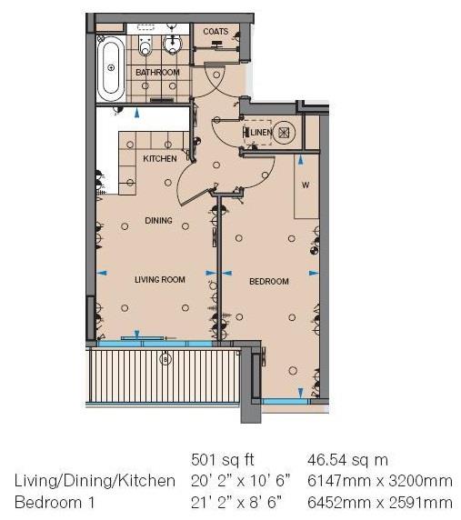 1 Bedrooms Flat to rent in Oswald Building, Chelsea Bridge Wharf, London SW11