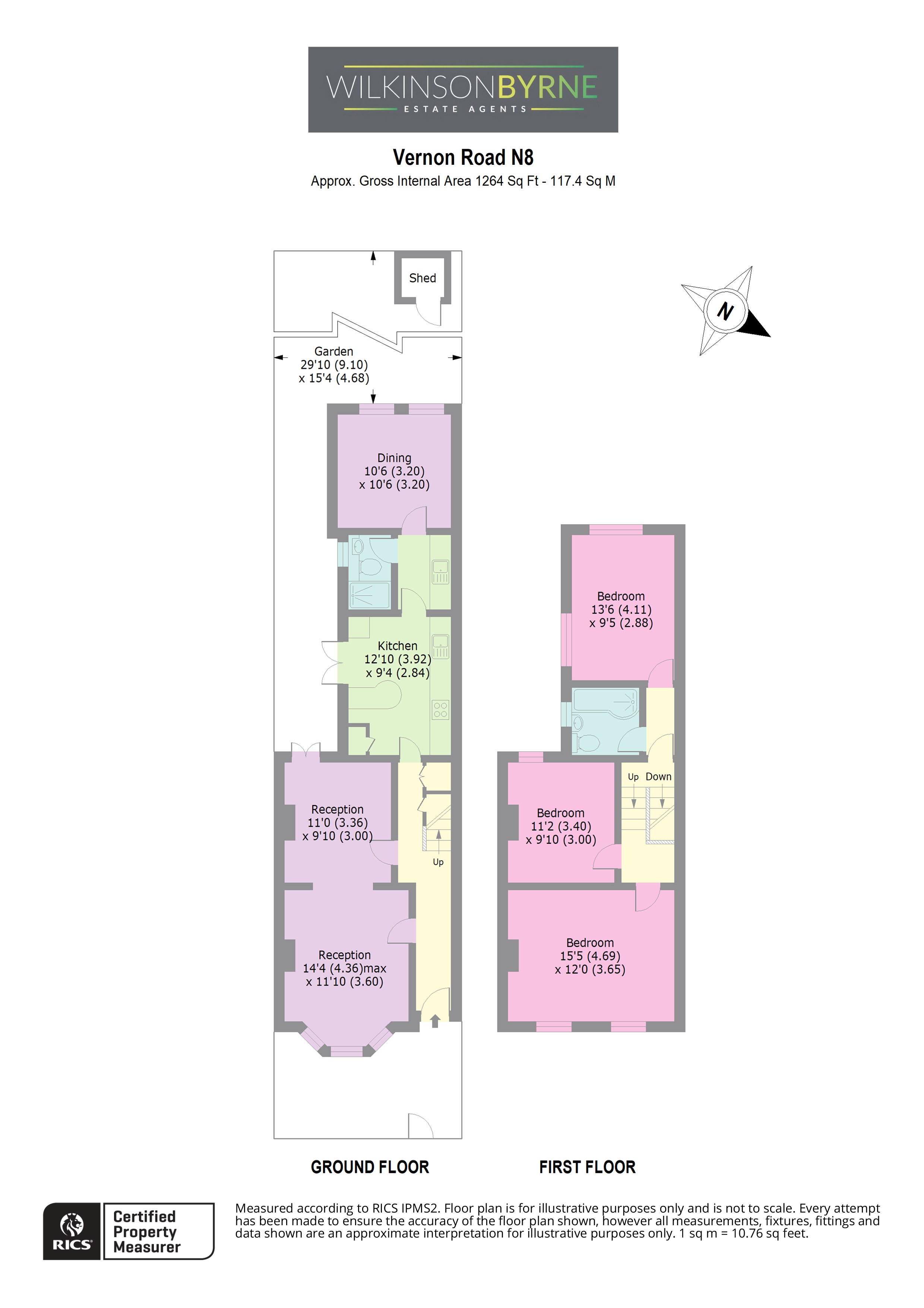 9, Vernon Road, London floorplan