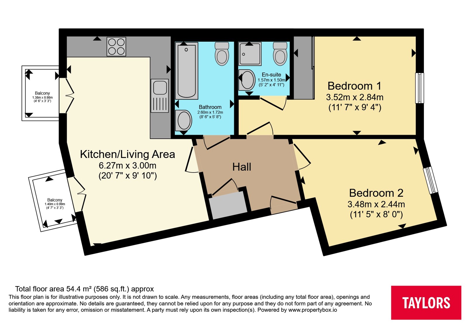 Flat 3, 6, Summerlin Drive, Milton Keynes floorplan