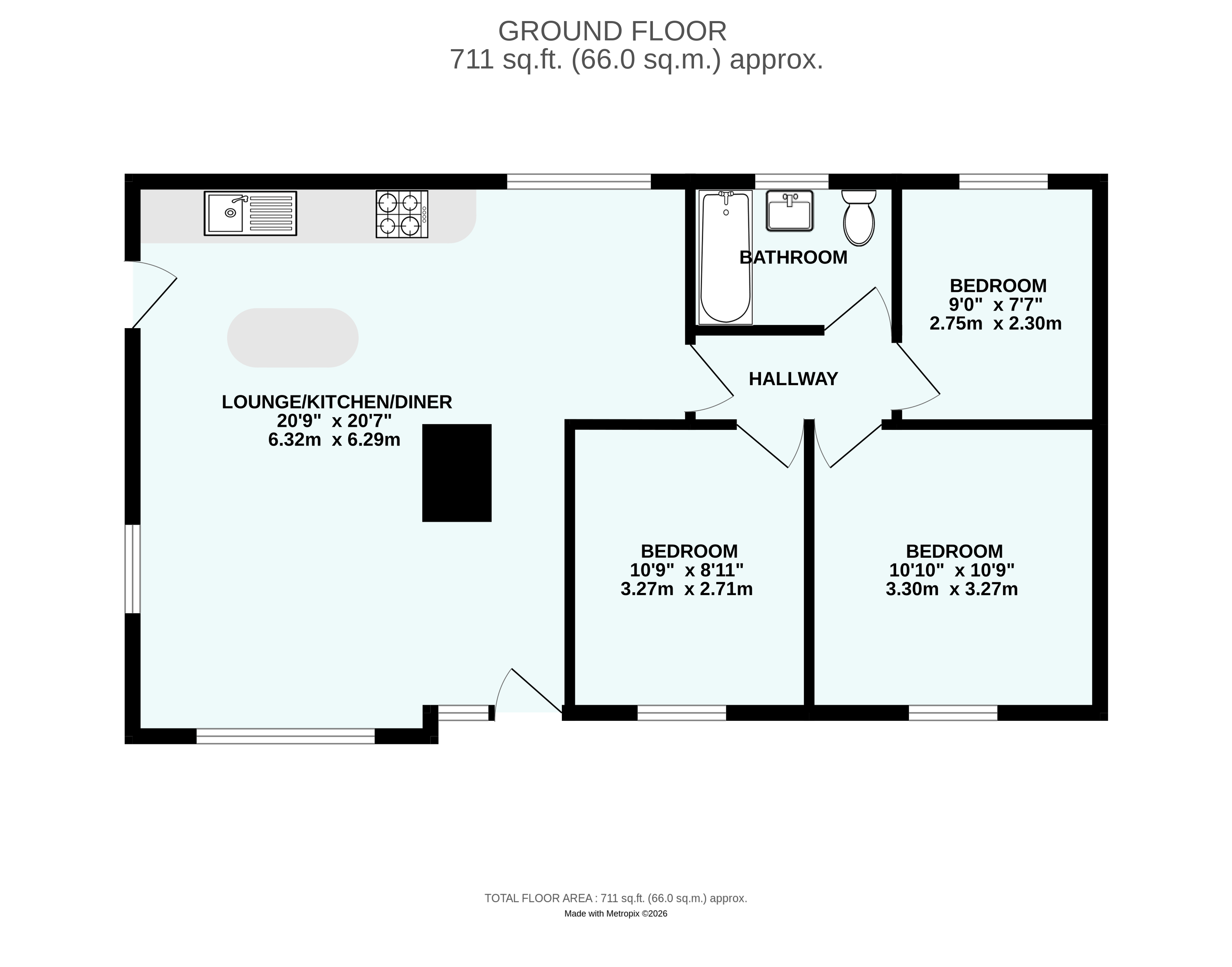 Porthcurno, Penzance floorplan