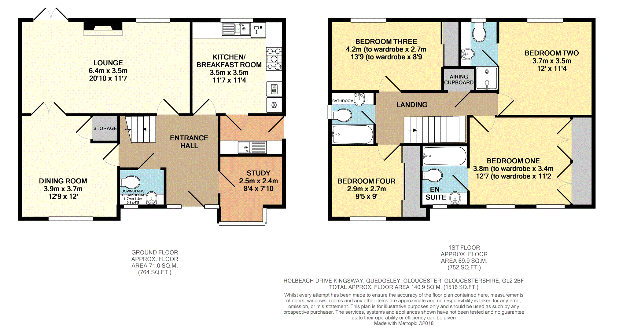 4 Bedrooms Detached house for sale in Holbeach Drive Kingsway, Quedgeley, Gloucester GL2