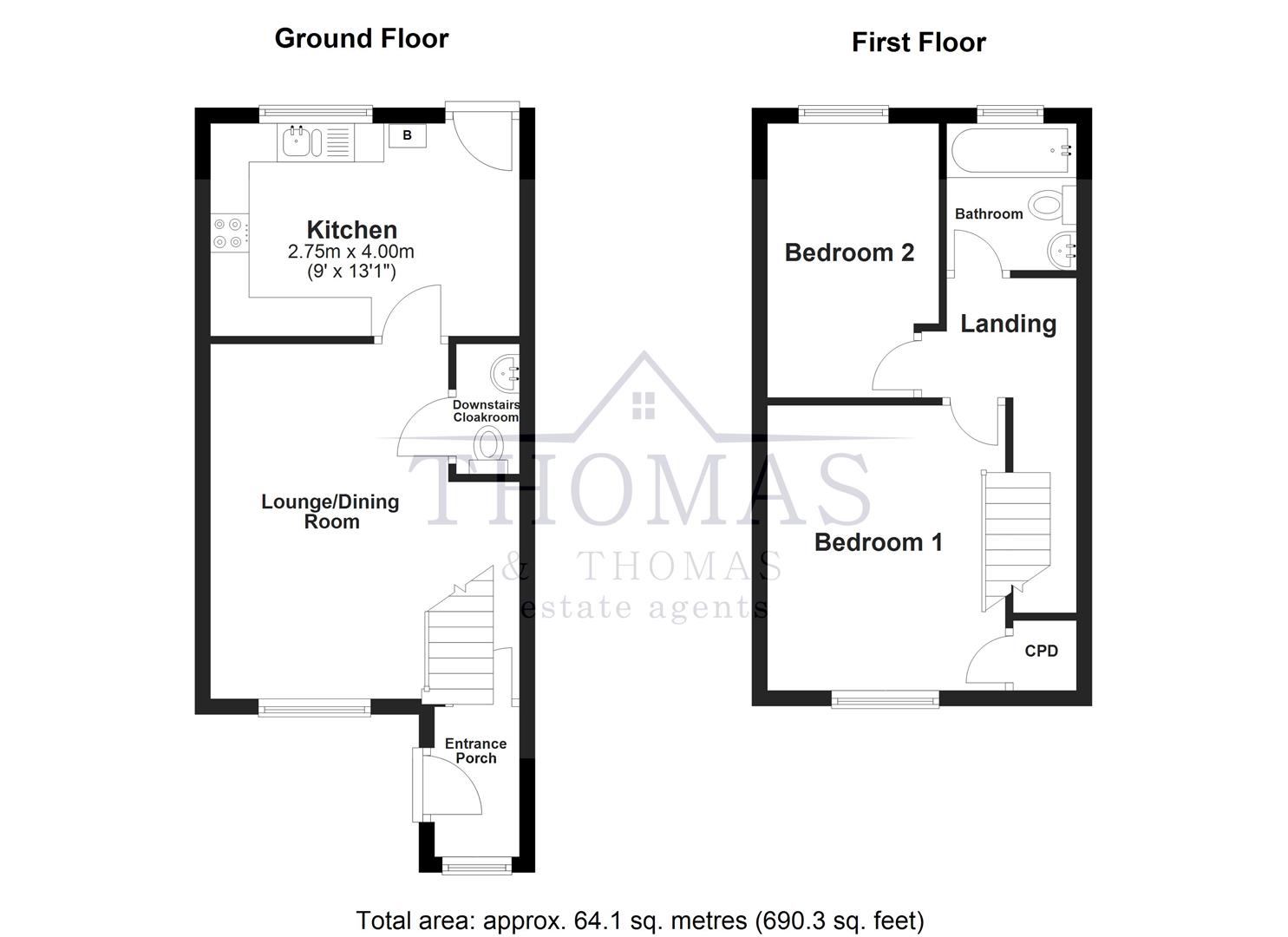 112, Penybanc Road, Ammanford floorplan