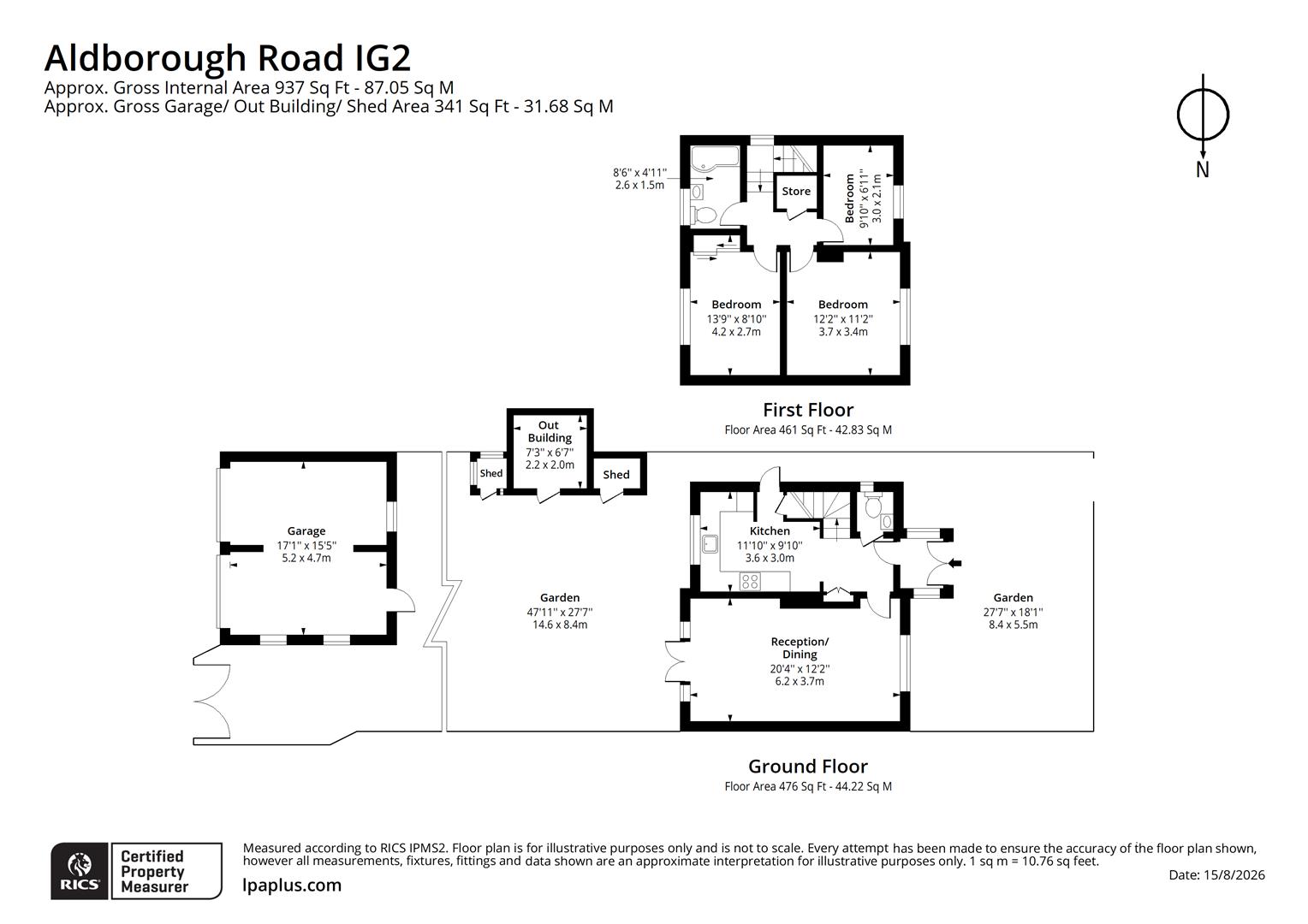 47, Aldborough Road North, Ilford floorplan