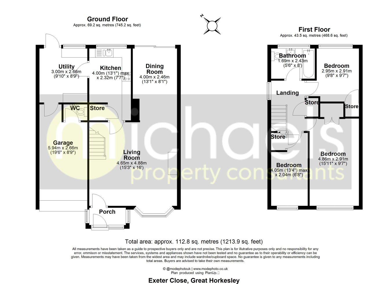 8, Exeter Close, Colchester floorplan