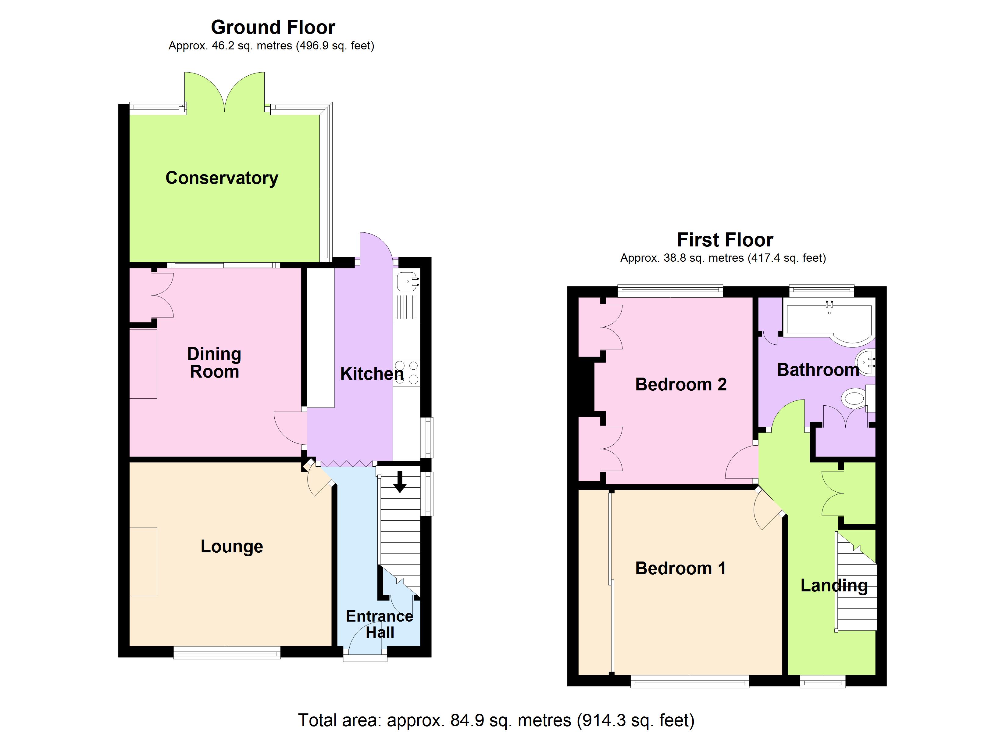 2 Bedrooms Semi-detached house for sale in Highclere Road, Knaphill, Woking, Surrey GU21