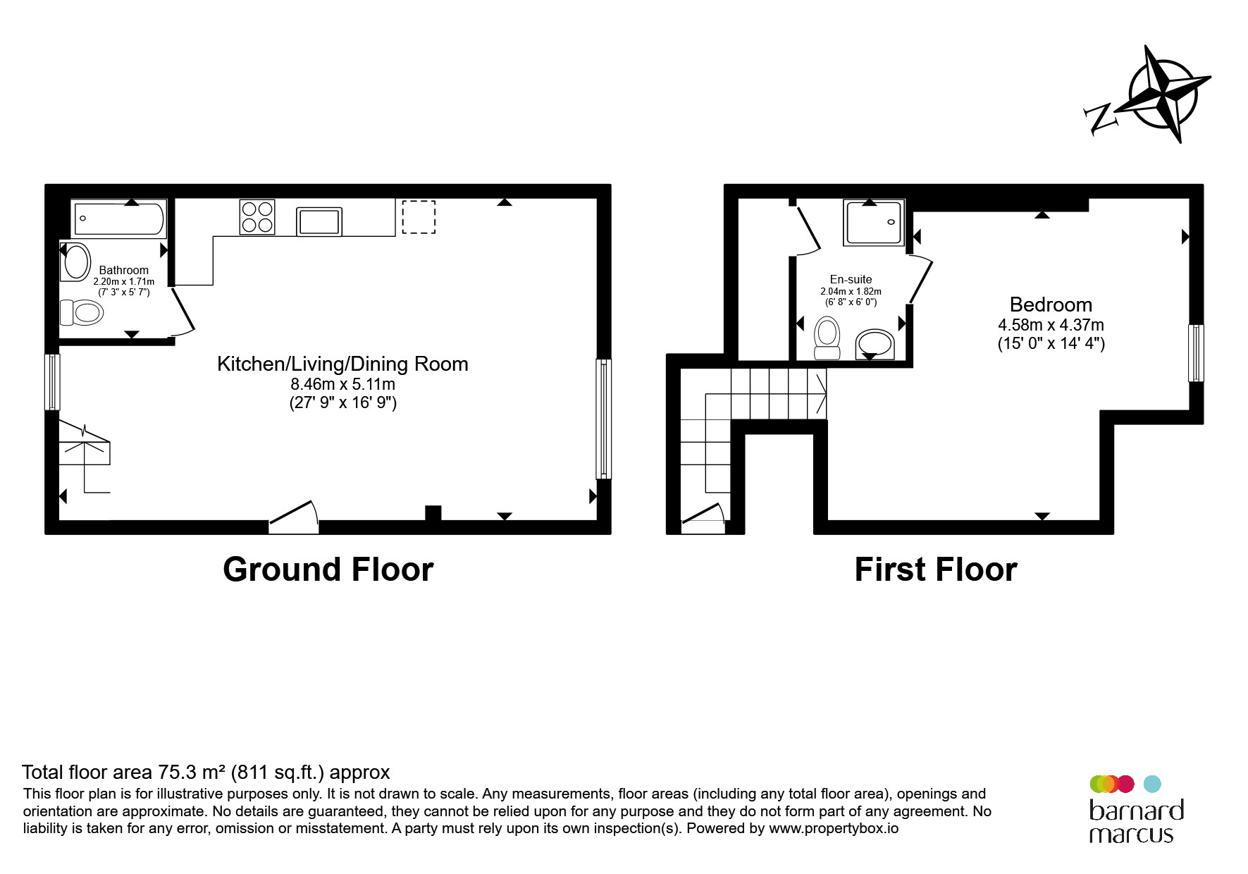 Flat 3, Farmers Court, 17a, Ansell Road, Dorking floorplan
