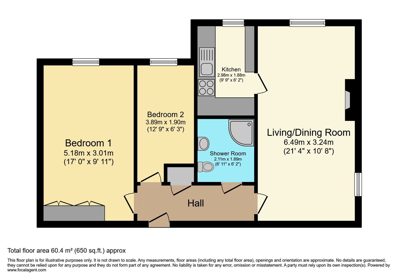 14 Guardian Court, Moorend Road, Cheltenham floorplan