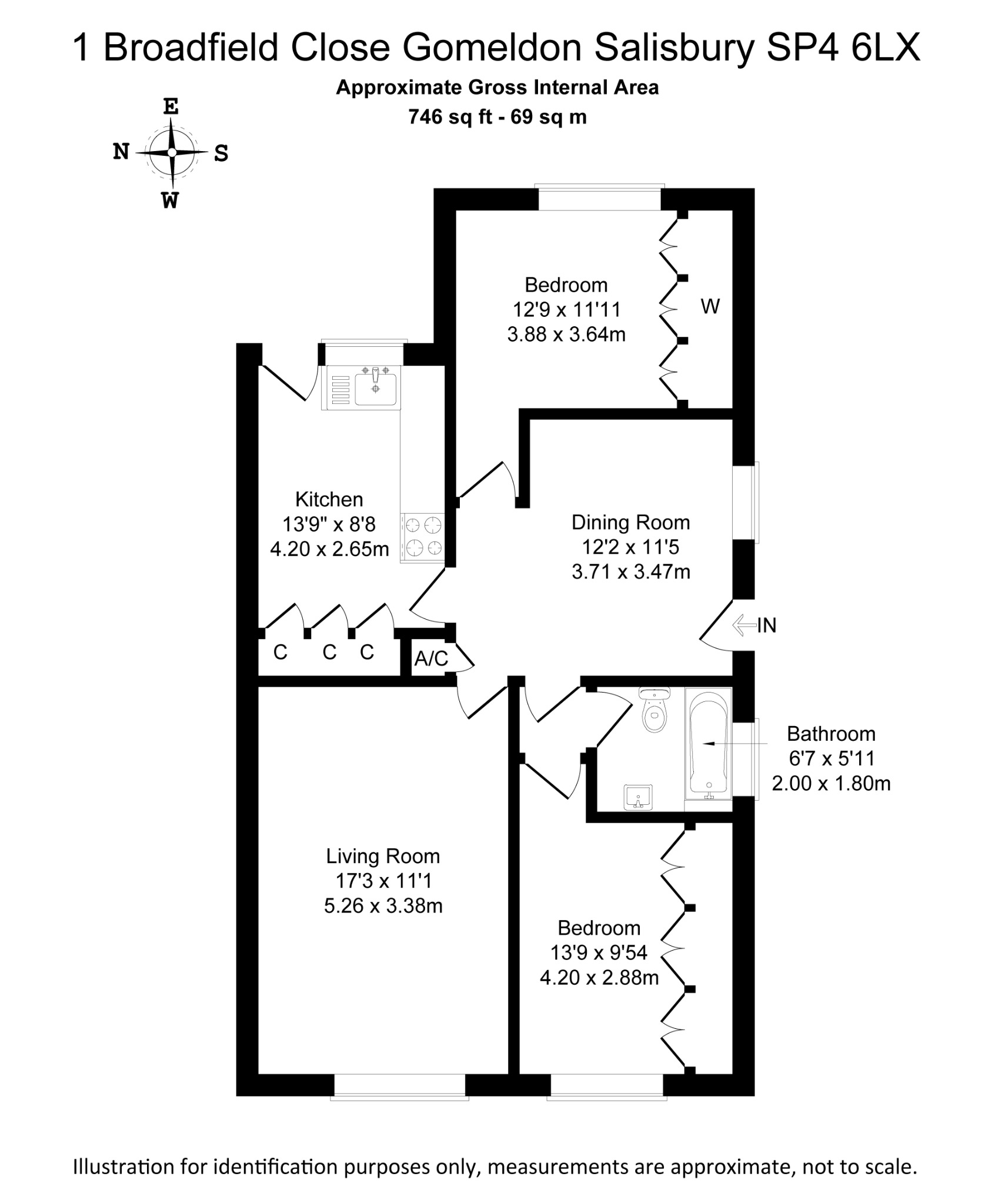 1 Broadfield Close, Gomeldon, Salisbury floorplan