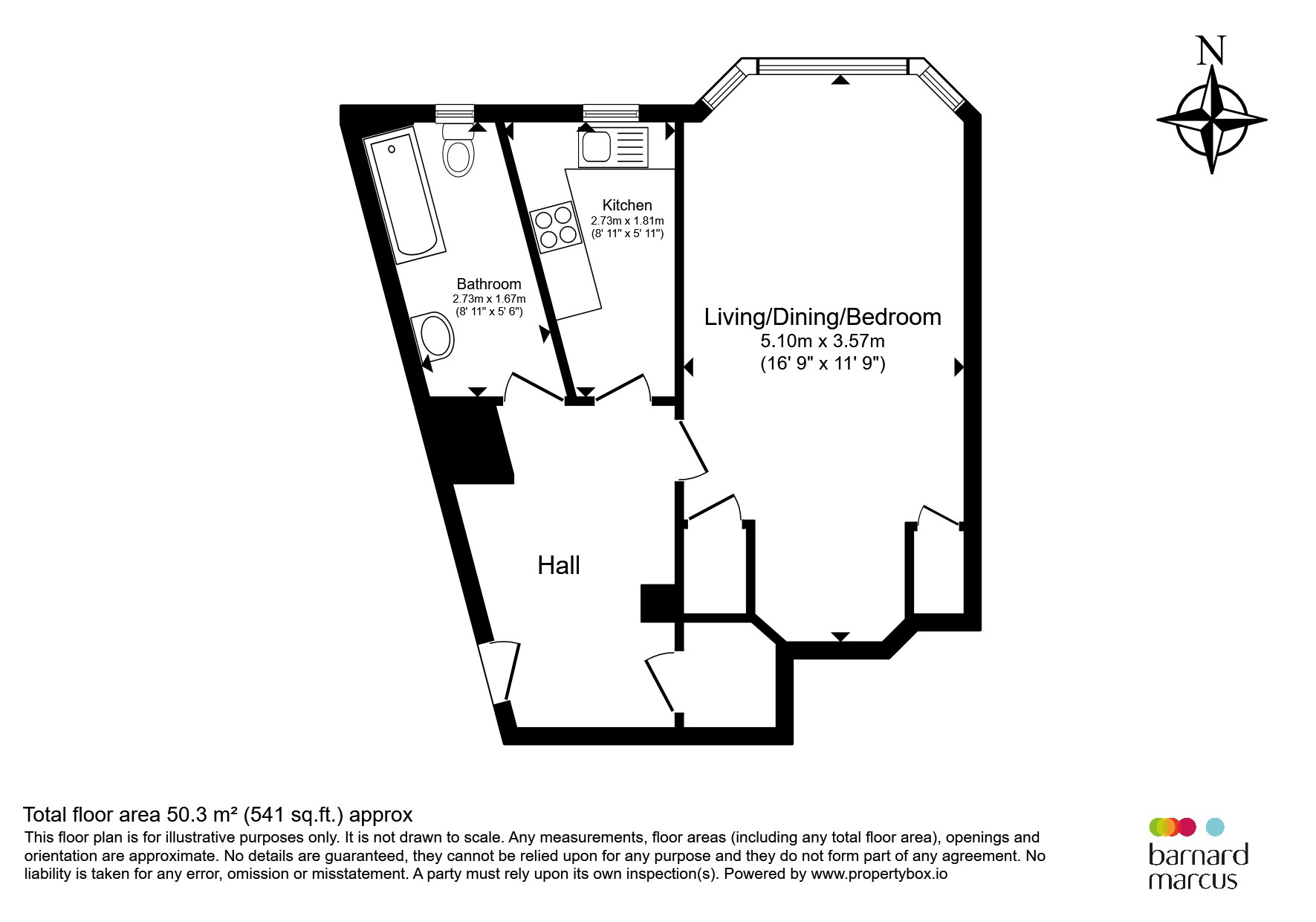 Flat 12, Barton Court, Barons Court Road, London floorplan