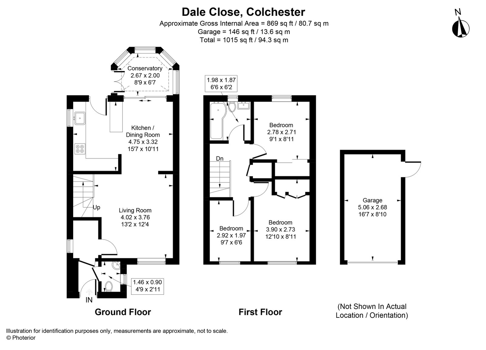 10, Dale Close, Colchester floorplan