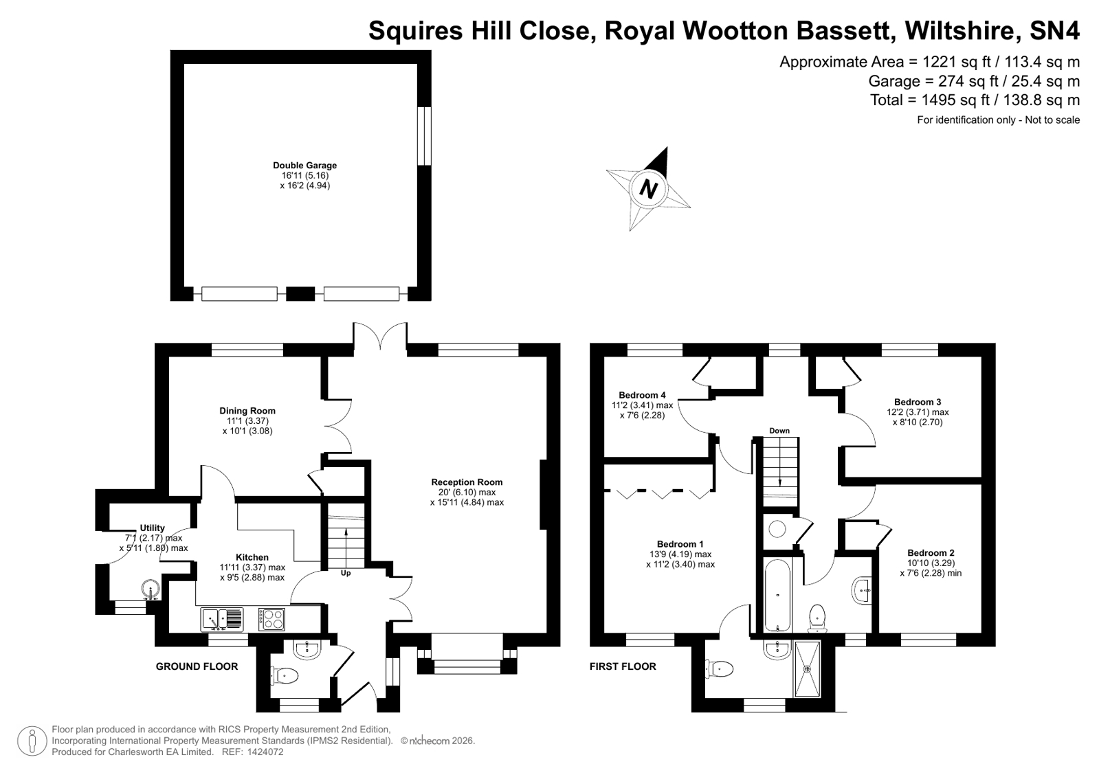 16, Squires Hill Close, Wiltshire floorplan
