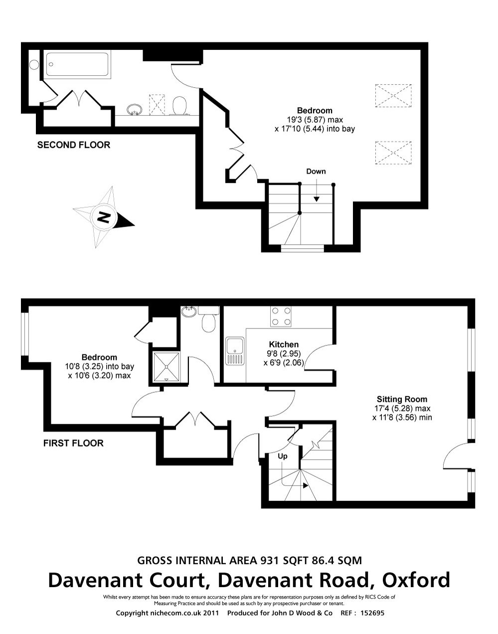 2 Bedrooms Flat to rent in 16 Davenant Road, Oxford OX2