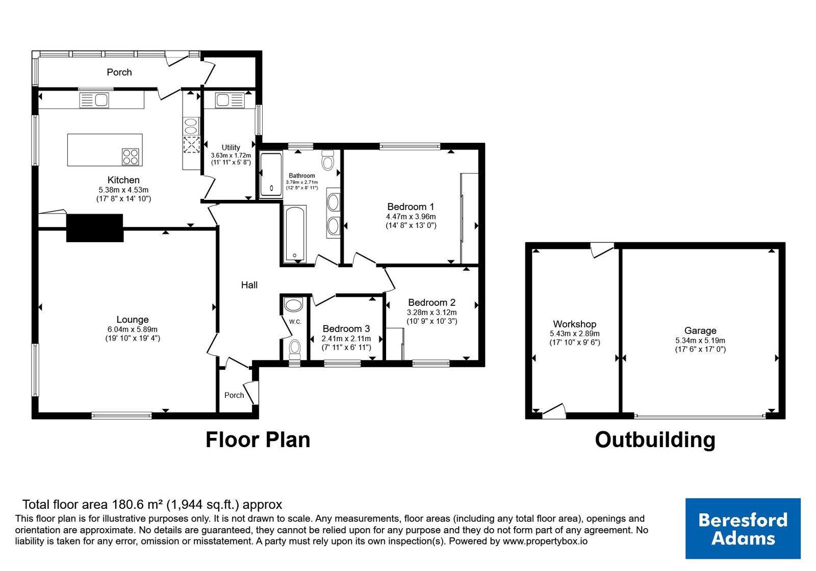 Ty Fry,, Llanasa, Flintshire floorplan