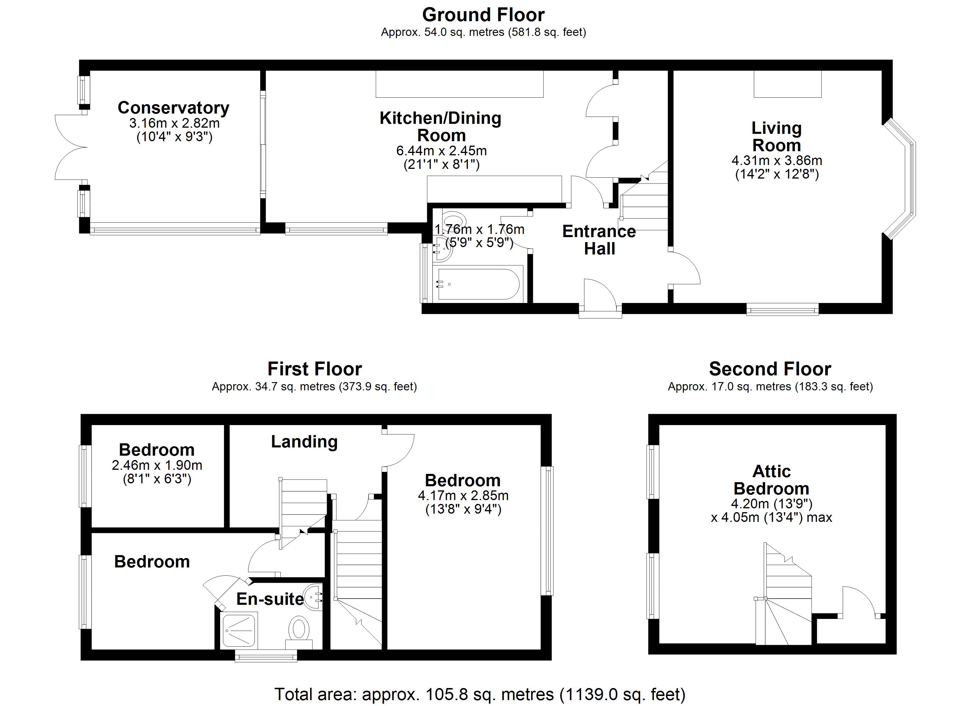 4 Bedrooms Semi-detached house for sale in Chiltern Close, Ware SG12