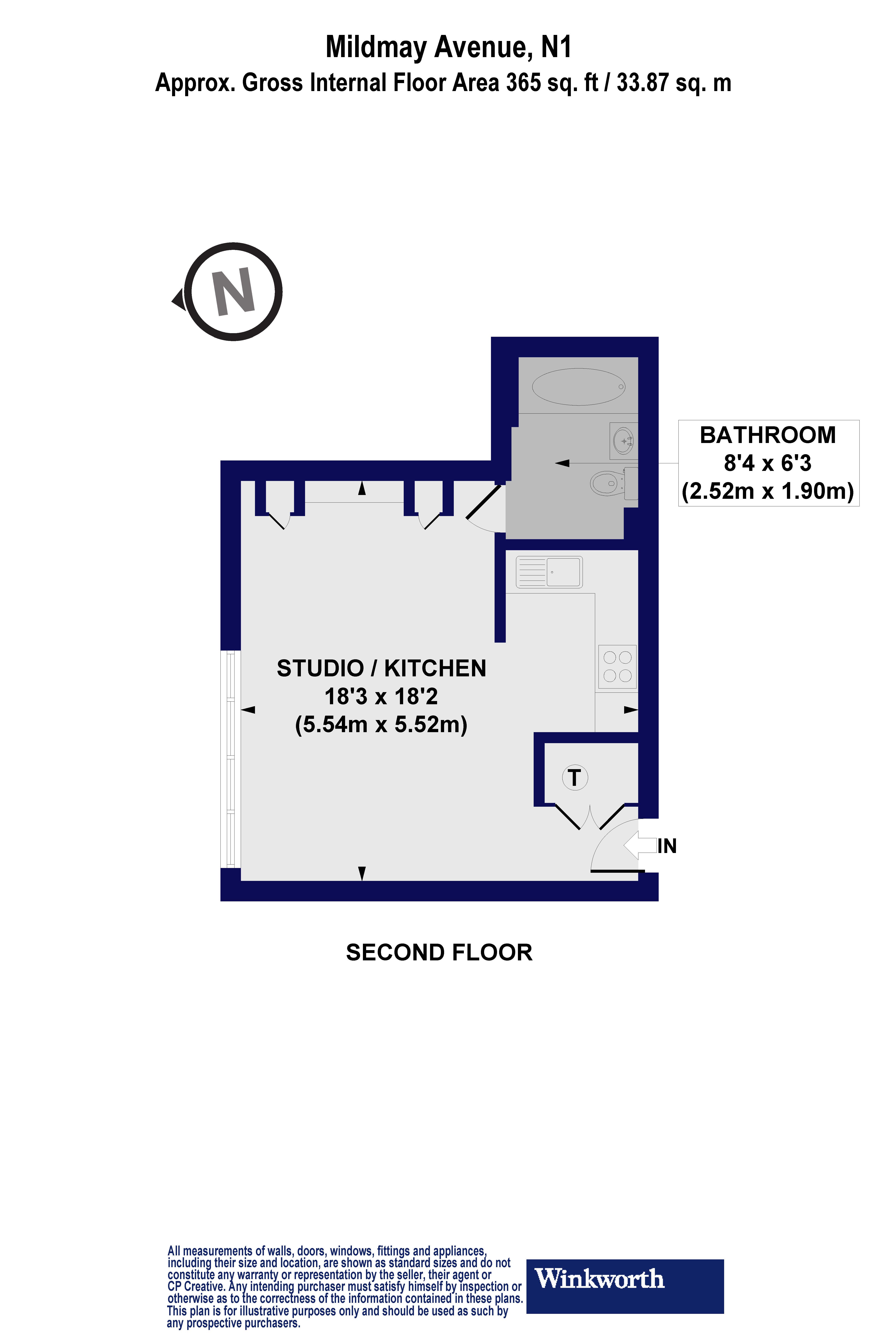 125 Hurst Building,, Mildmay Avenue, London floorplan