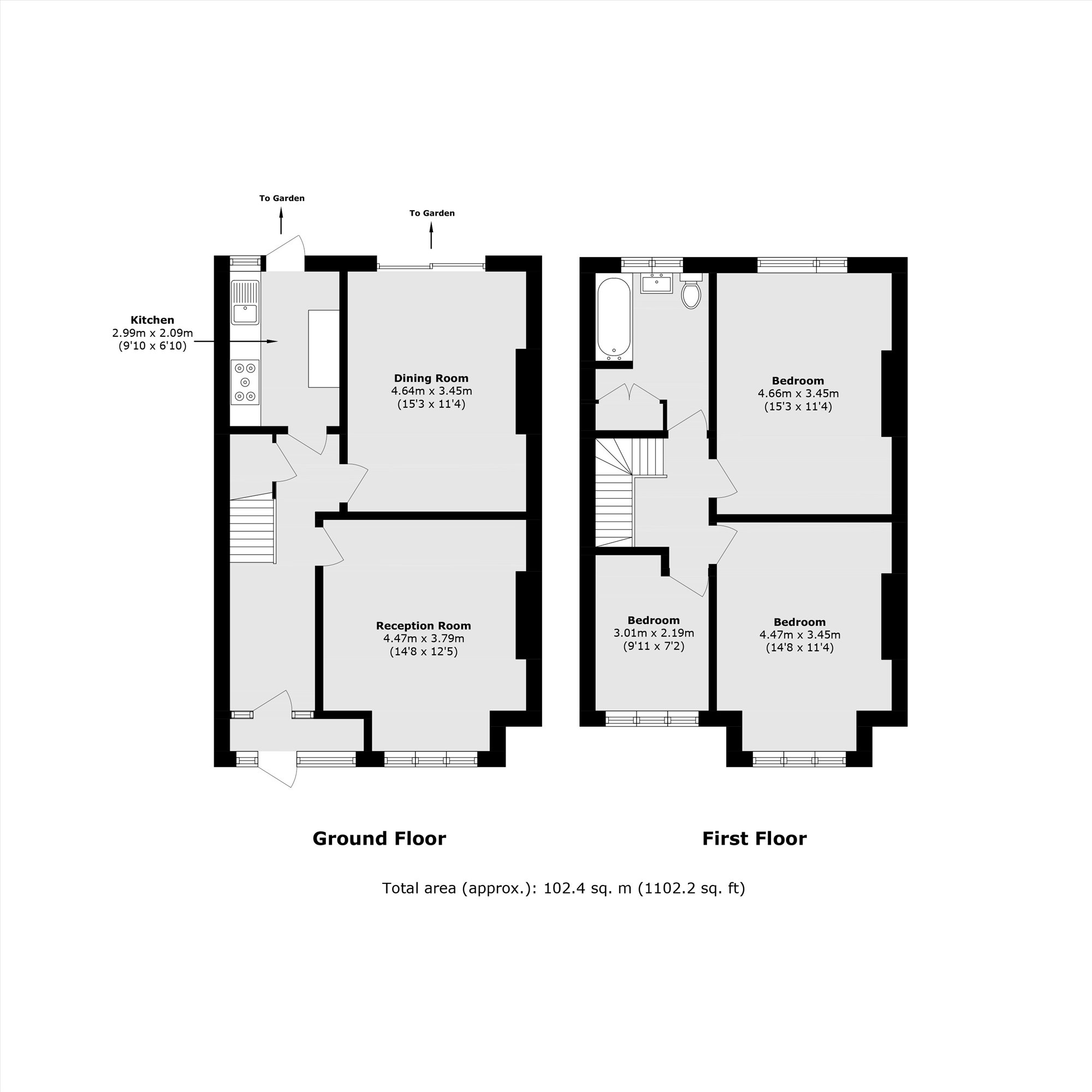 46, Shardeloes Road, London floorplan