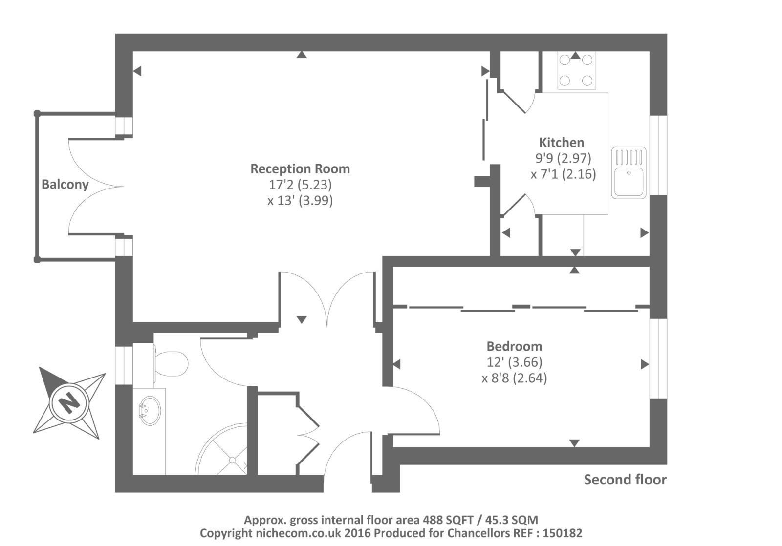 1 Bedrooms Flat to rent in Richmond, Surrey TW9