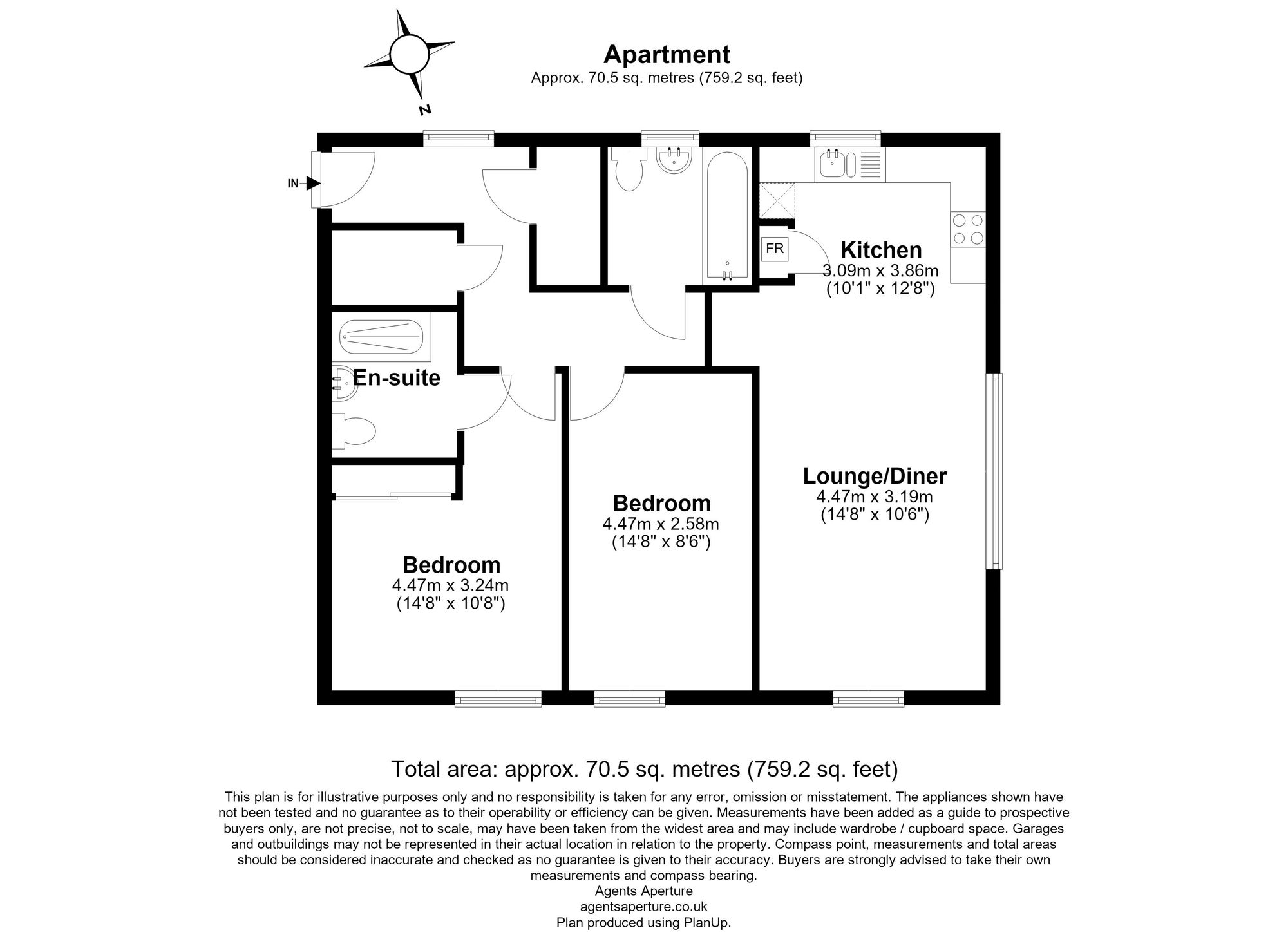 5 Clay House Clay Place, Rochester floorplan