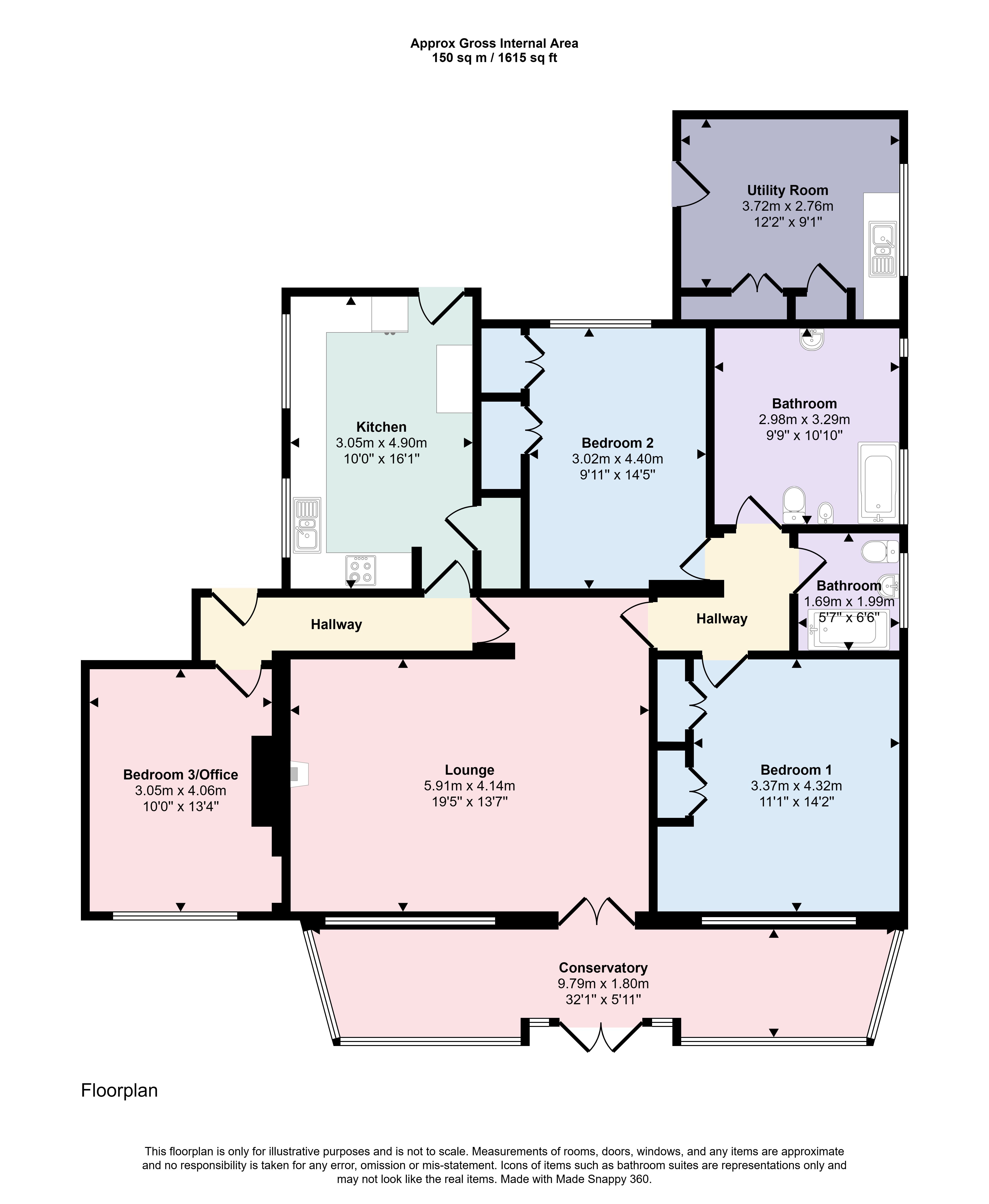 1 Harbour Shallows, 15, Whitecliff Road, Poole floorplan