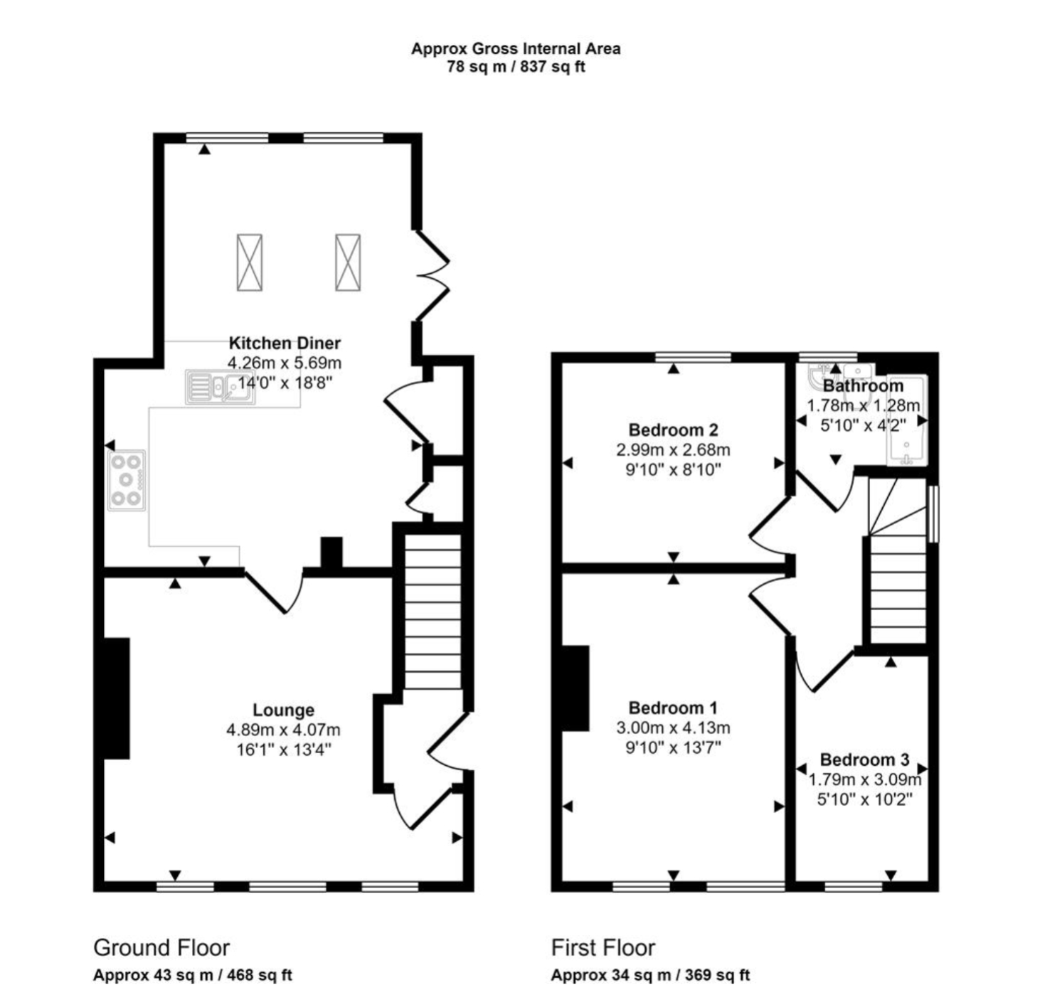16, Hartopp Close, Sheffield floorplan