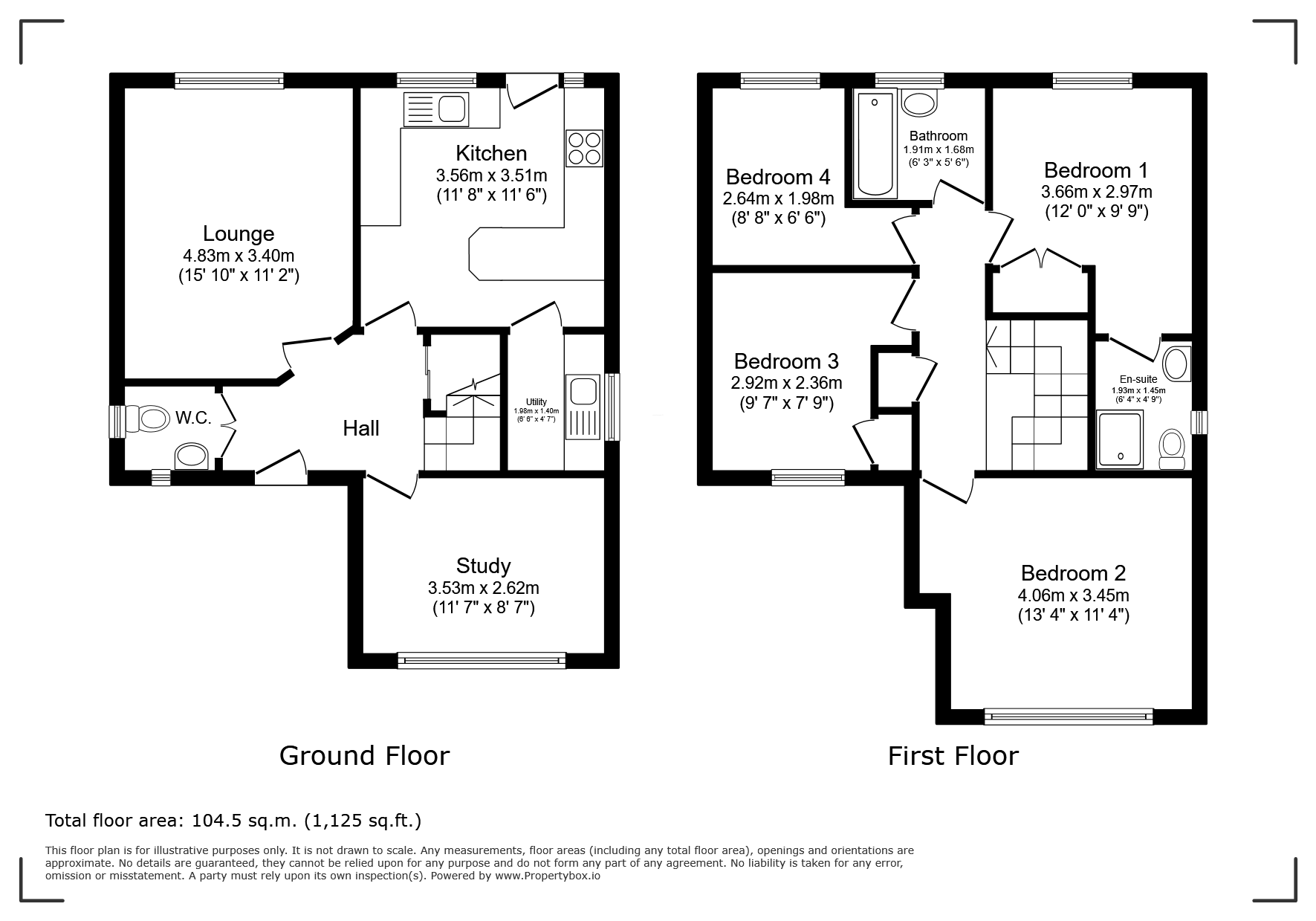 11, Beach Close, Worcestershire floorplan