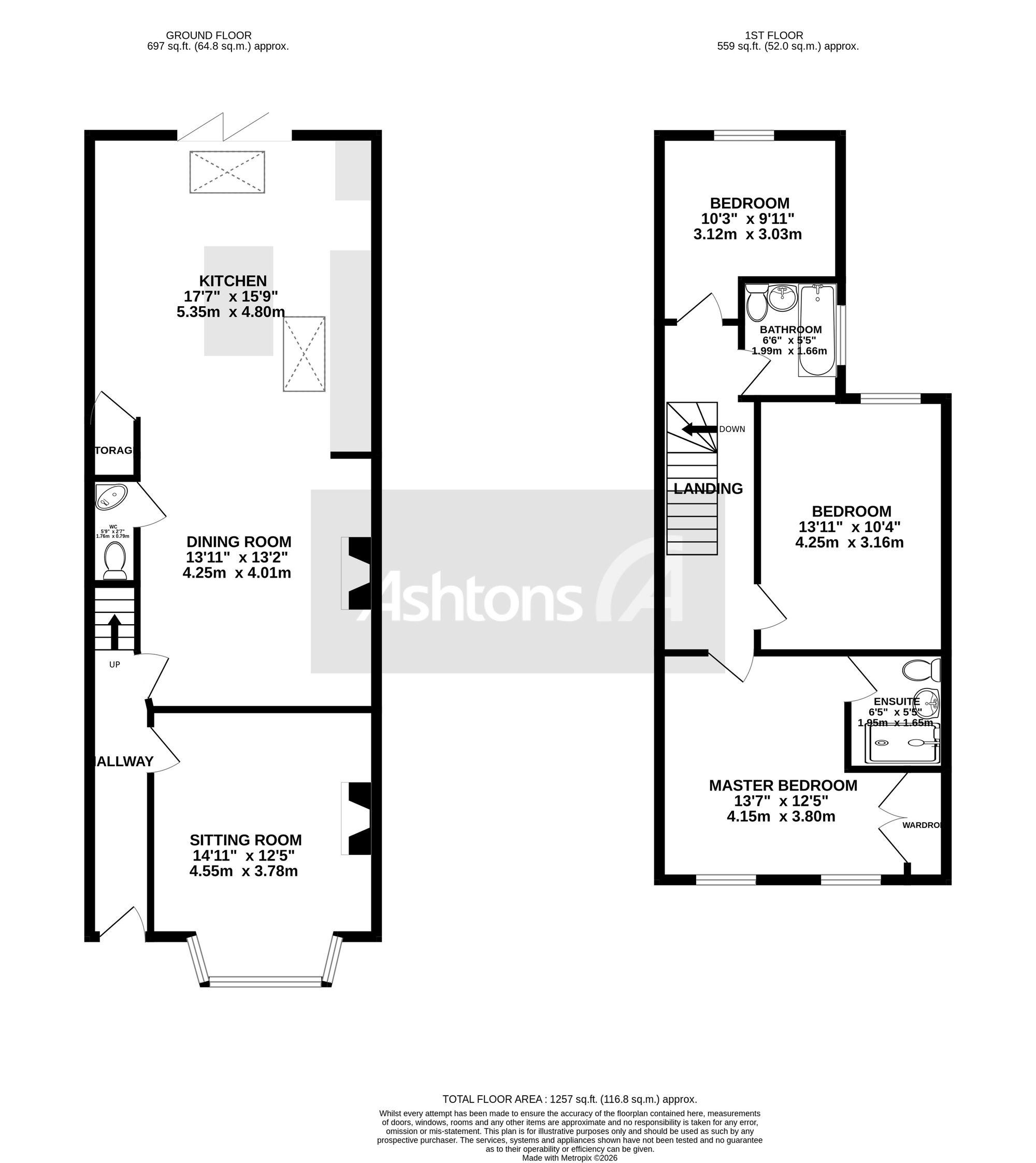 34 Ellesmere Road, Warrington floorplan