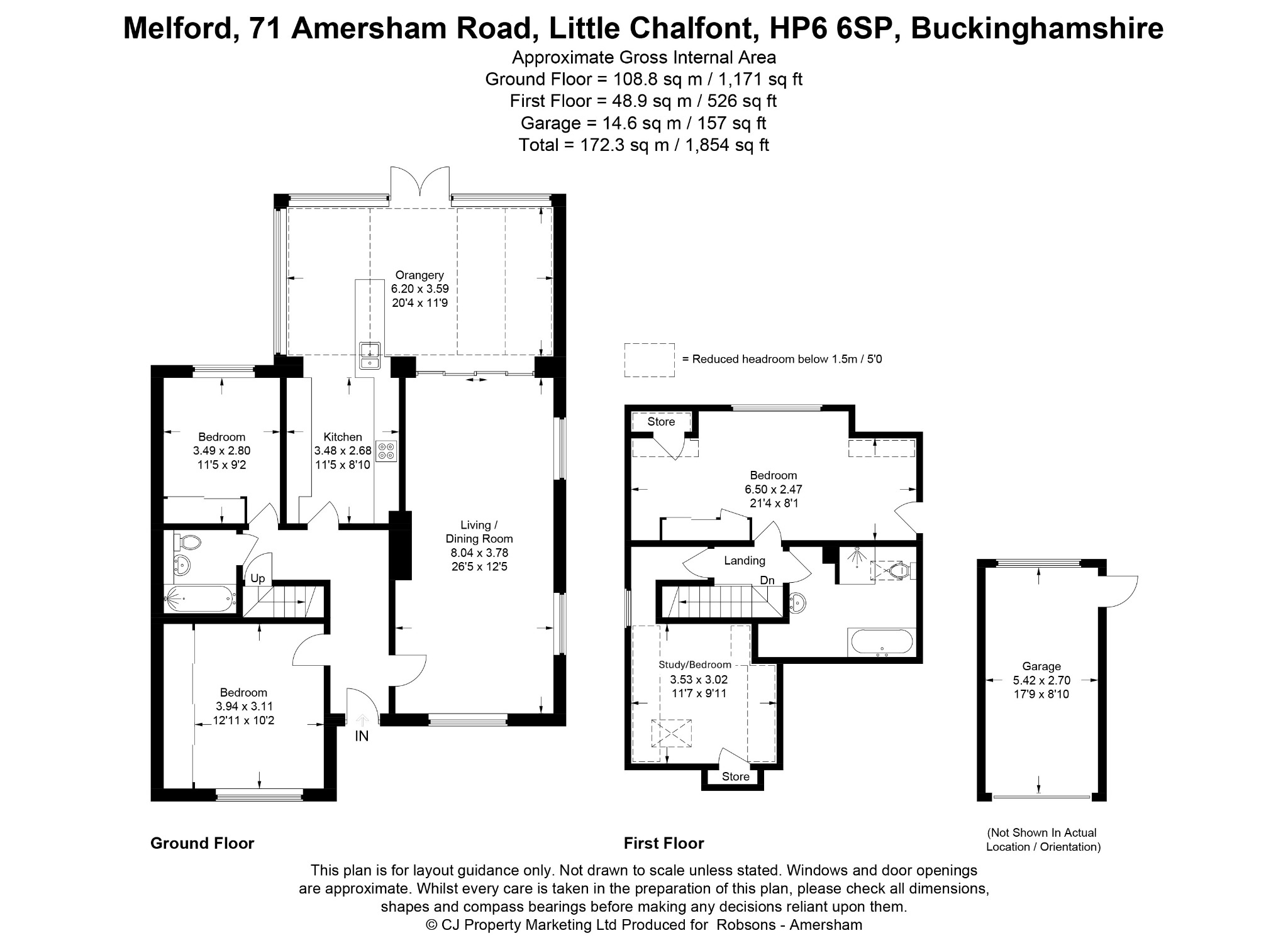 Melford, 71 Amersham Road, Little Chalfont floorplan