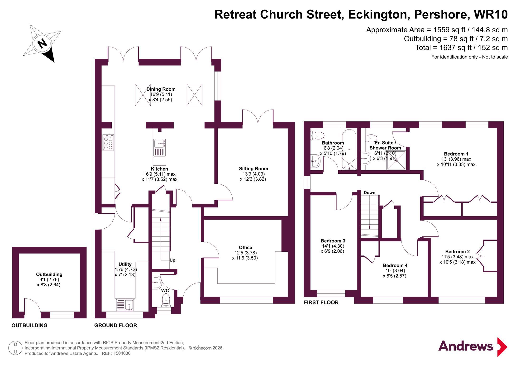 The Retreat,, Church Street, Pershore floorplan
