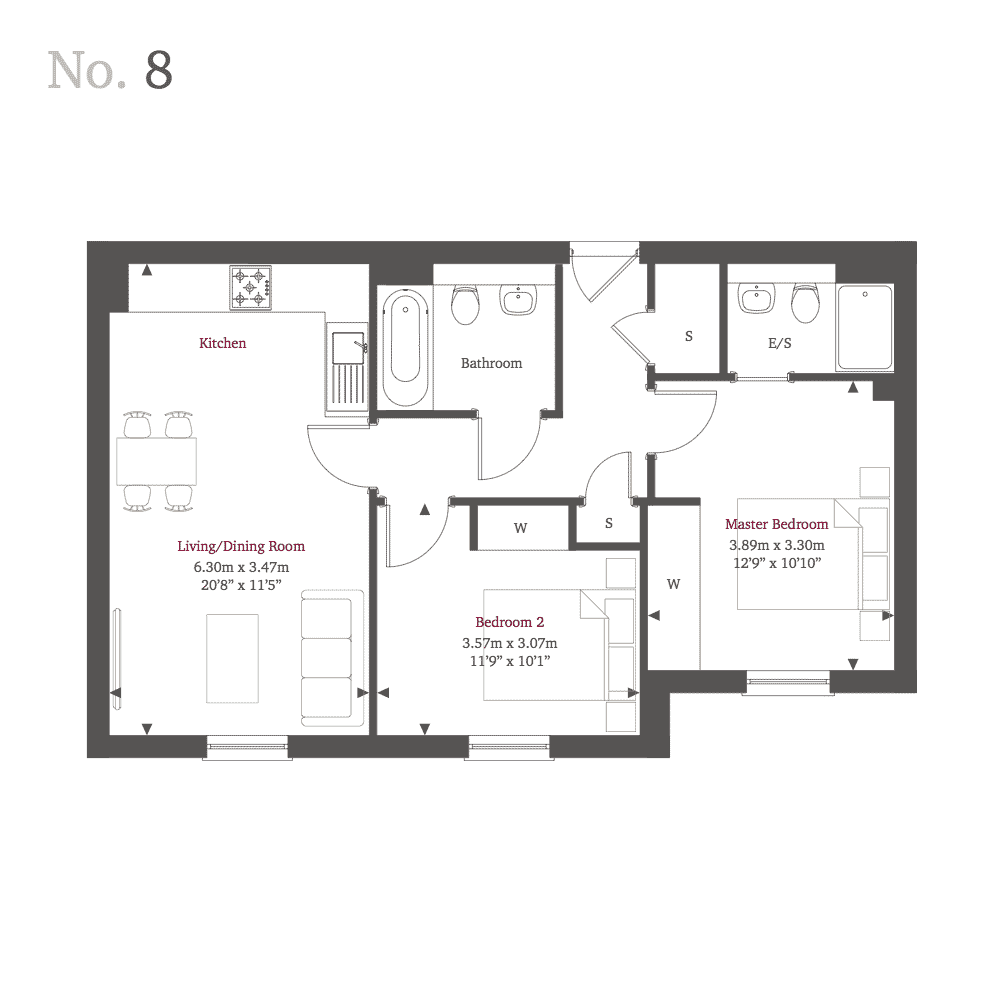 2 Bedrooms Flat for sale in Bridge Street, Walton-On-Thames KT12