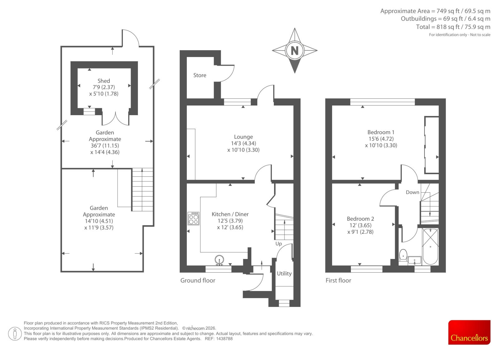 7, Appletree Walk, Chesham floorplan