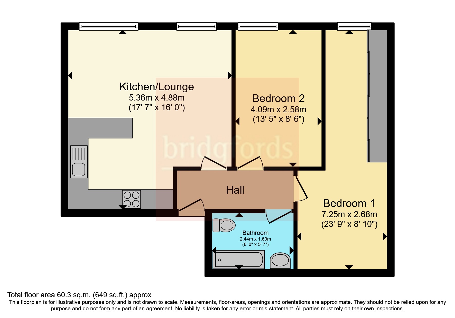 Walton Lane, Wakefield, West Yorkshire WF2, 2 bedroom flat for sale