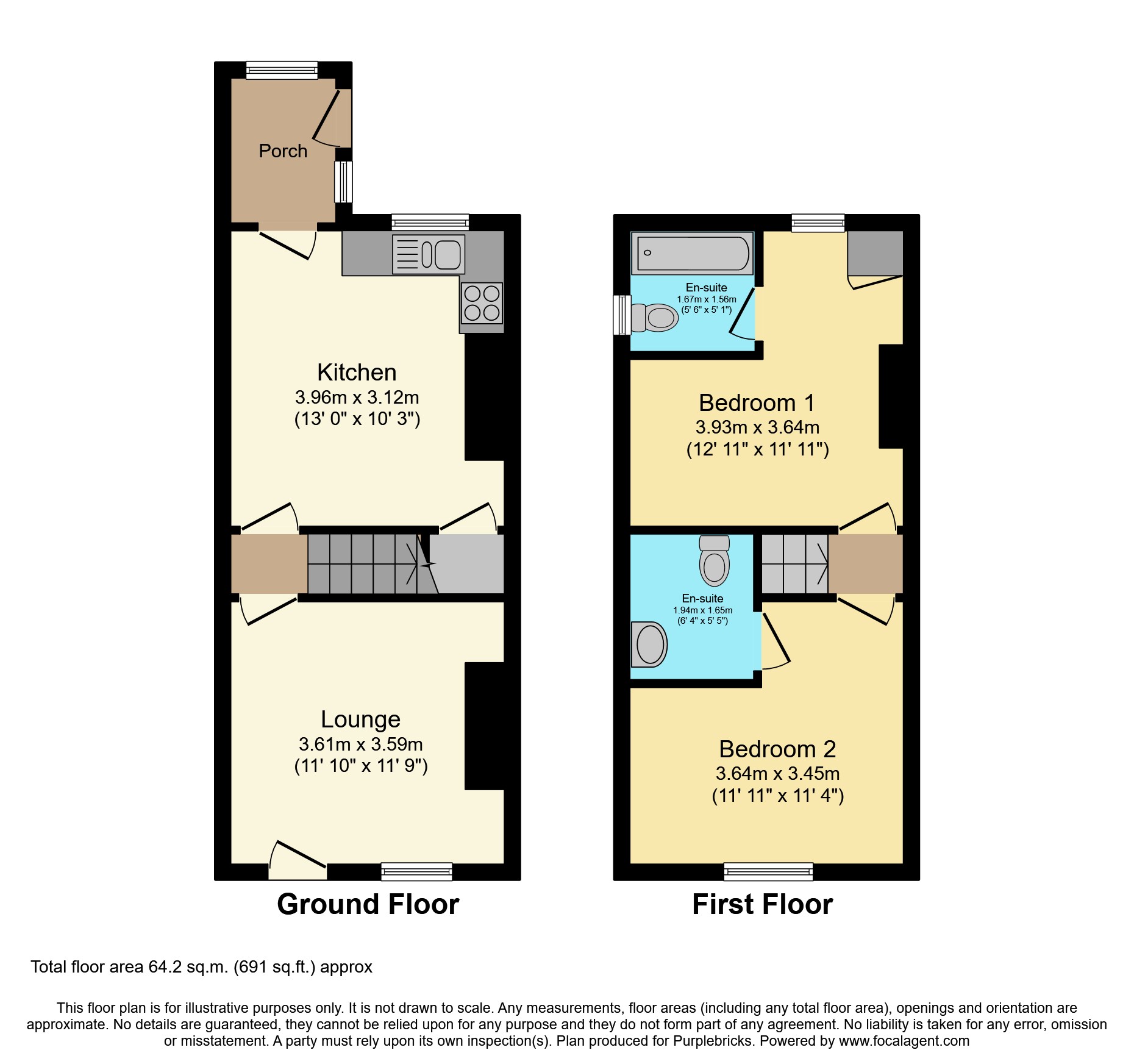 Wombwell Road, Barnsley S74, 2 bedroom semidetached house for sale