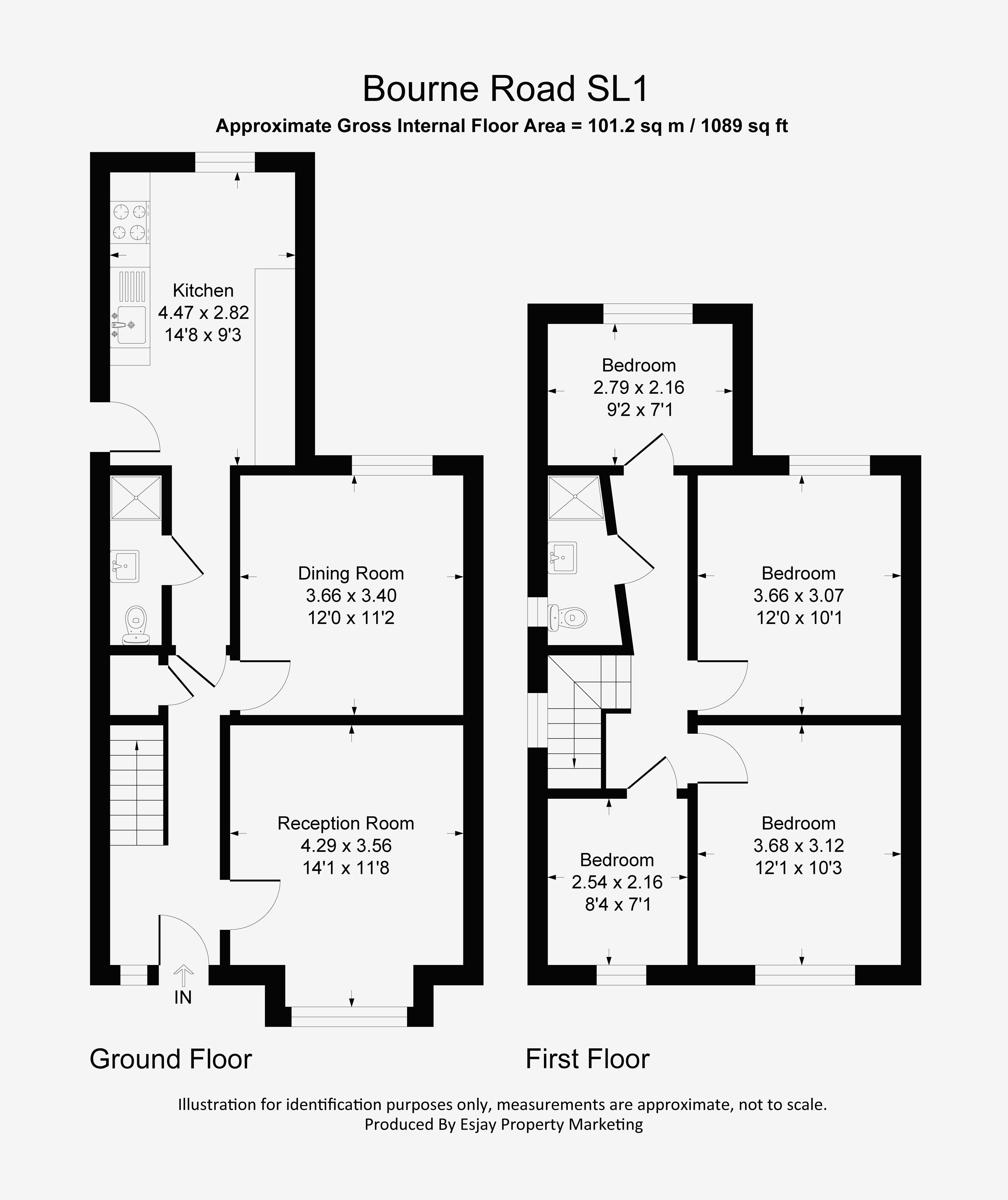 Bourne Road, Slough SL1 2PD floorplan